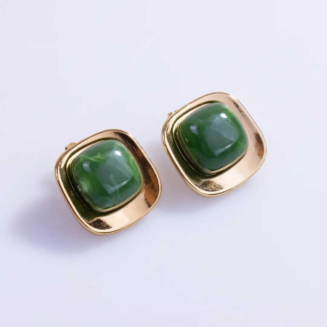Emeralune Earring | Çelik Küpe 1