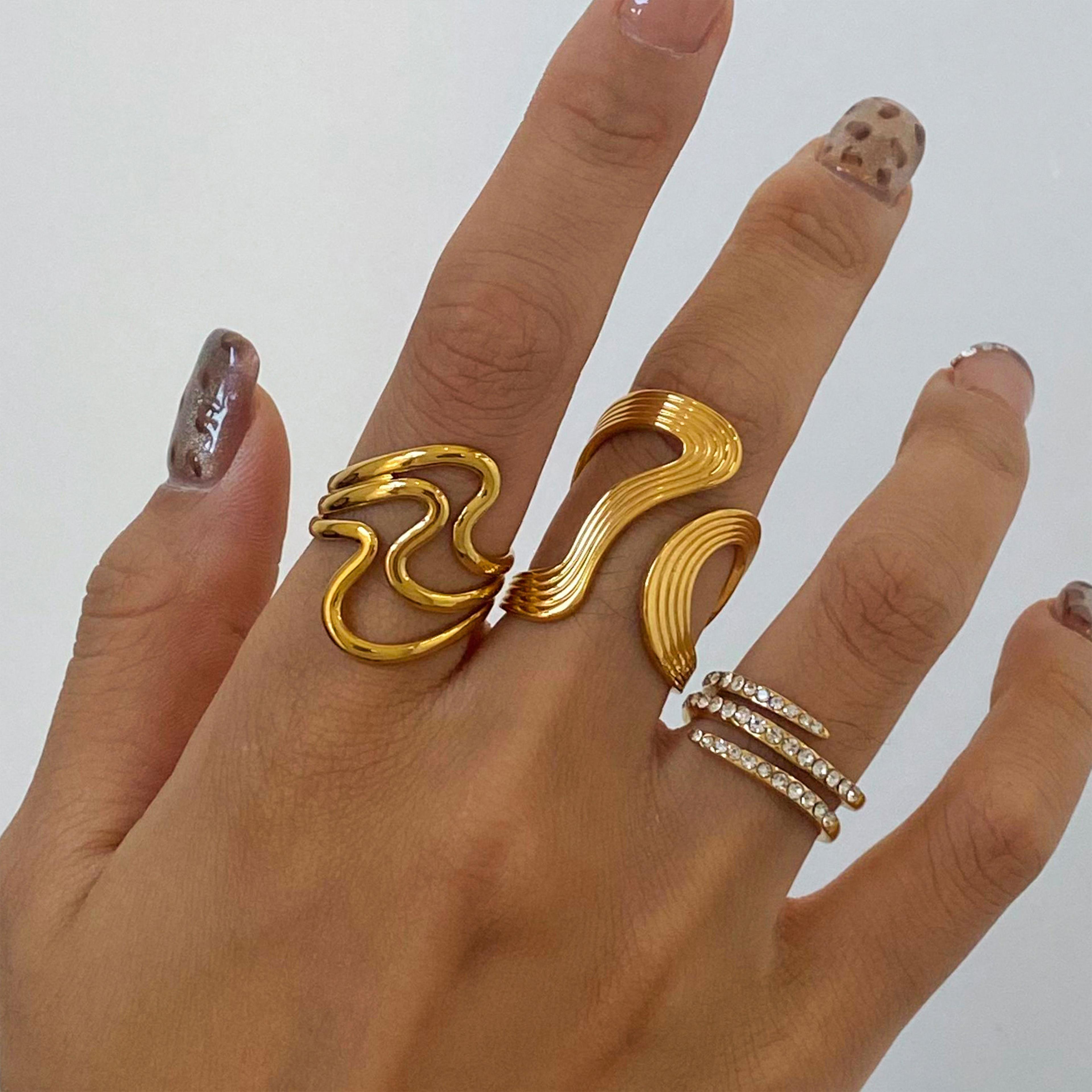 Onda Ring | Çelik Yüzük