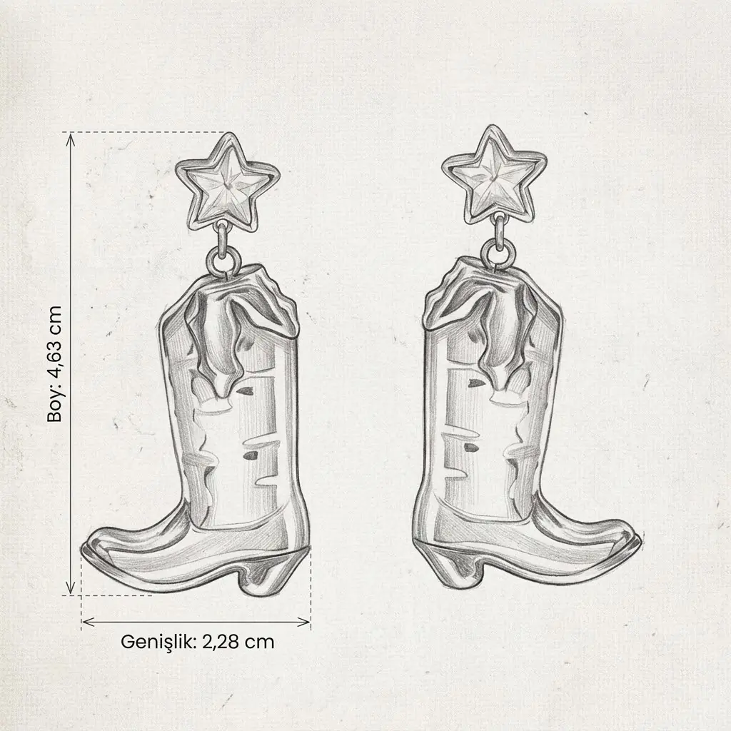 Kovbella Earring | Çelik Küpe 4