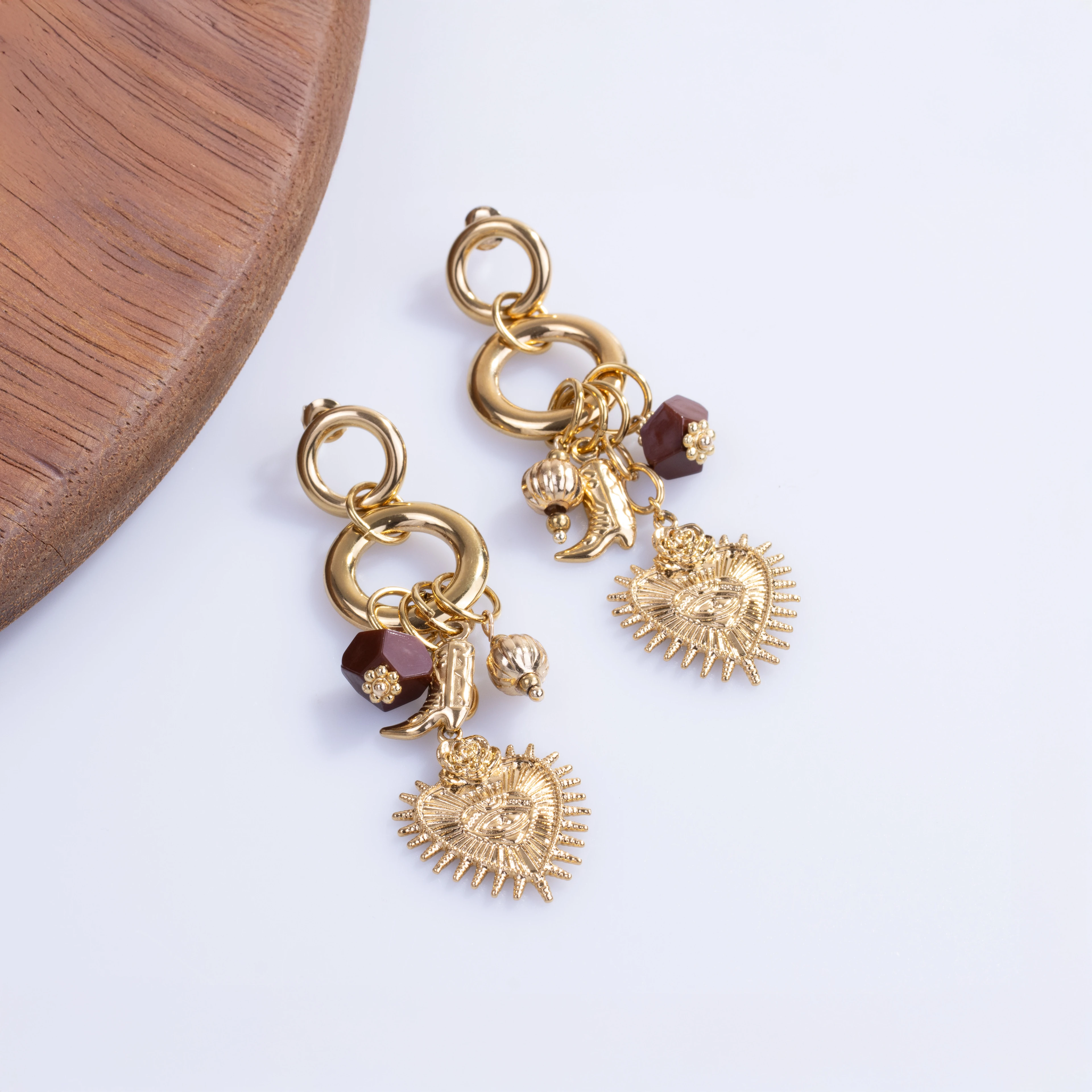 Solmira Earring | Çelik Küpe