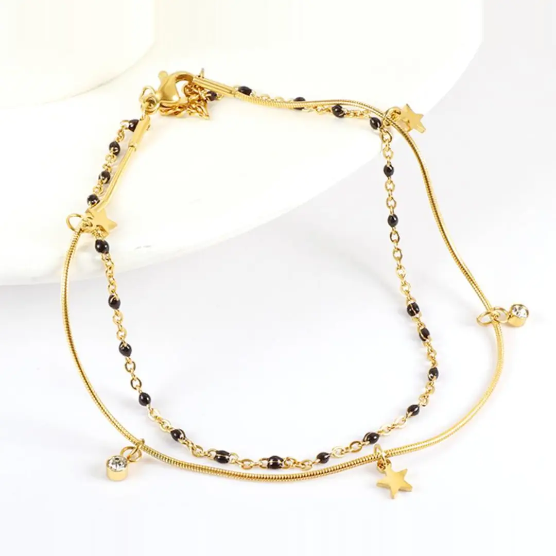 Stelora Gold Anklet | Çelik HalHal