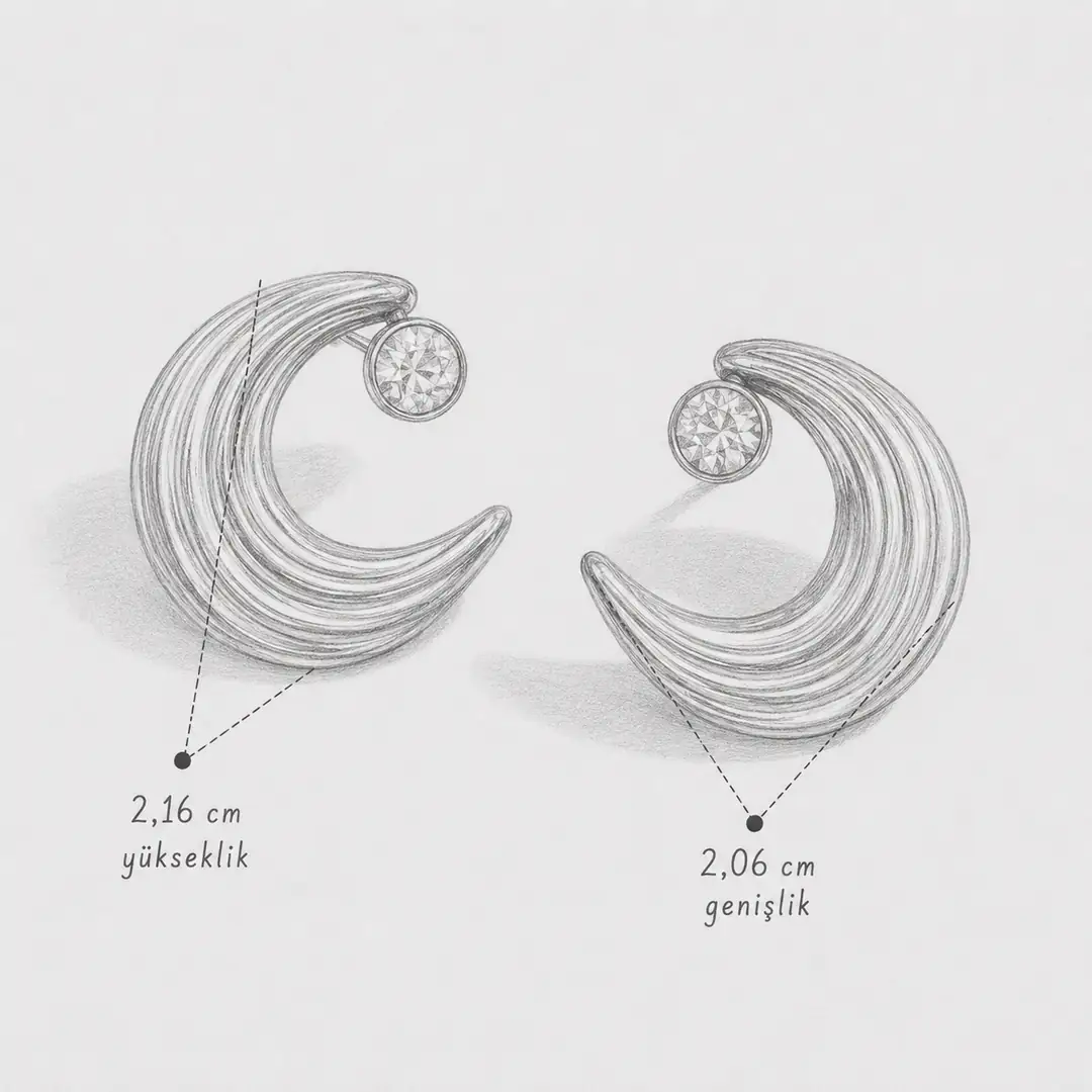 Caviosa Earring | Çelik Küpe 6
