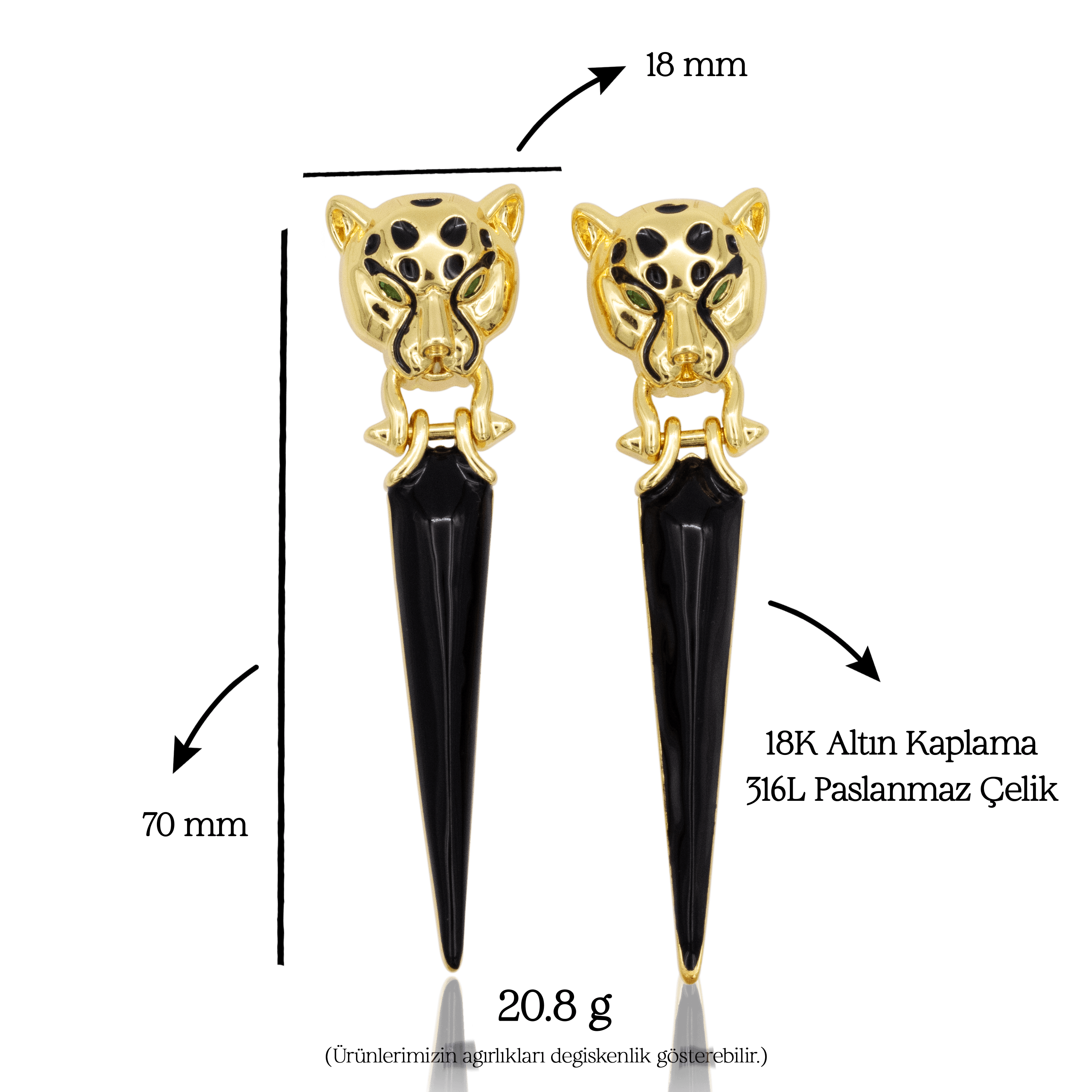 Panthera Aurelia Earrings | Küpe
