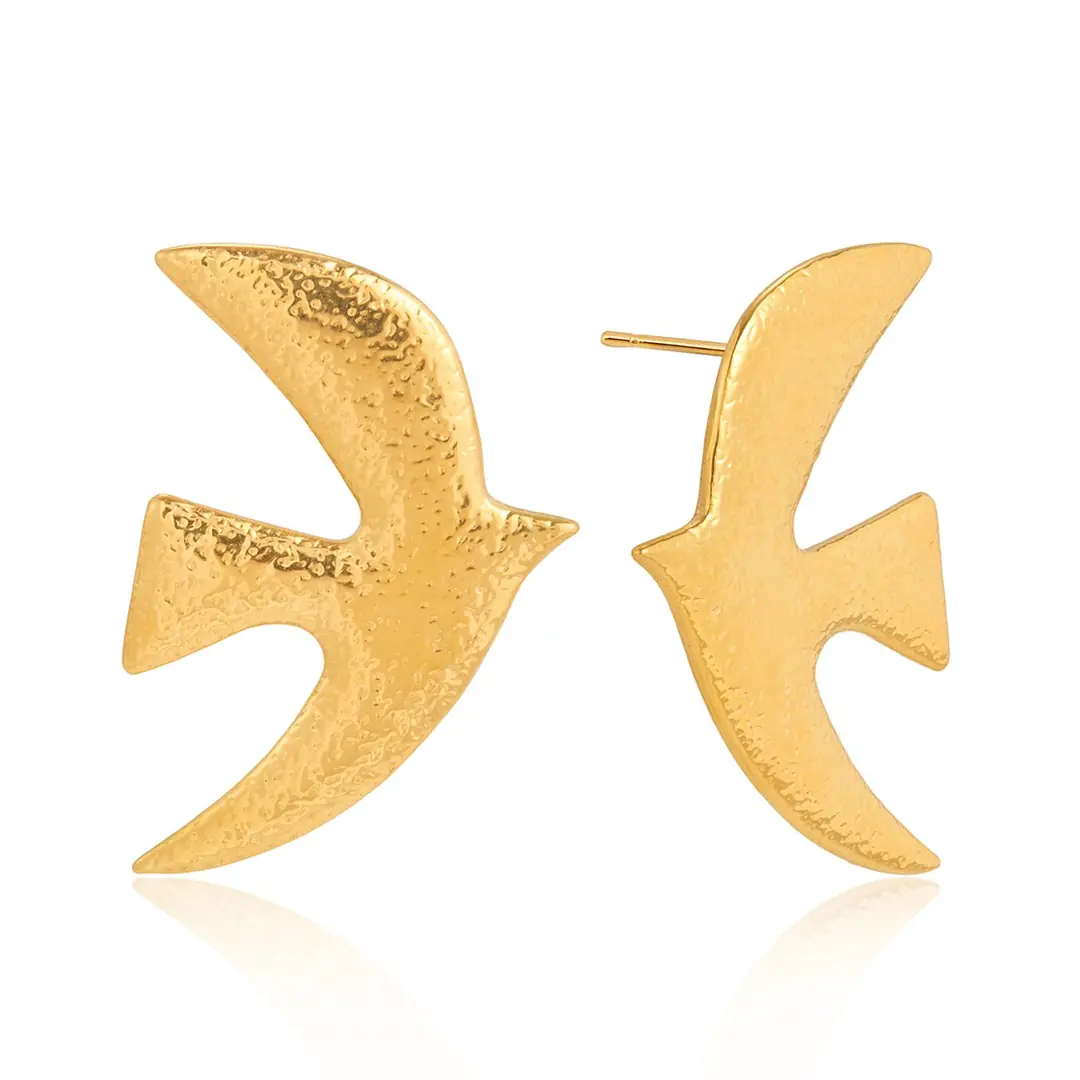 Hirvela Earring | Çelik Küpe