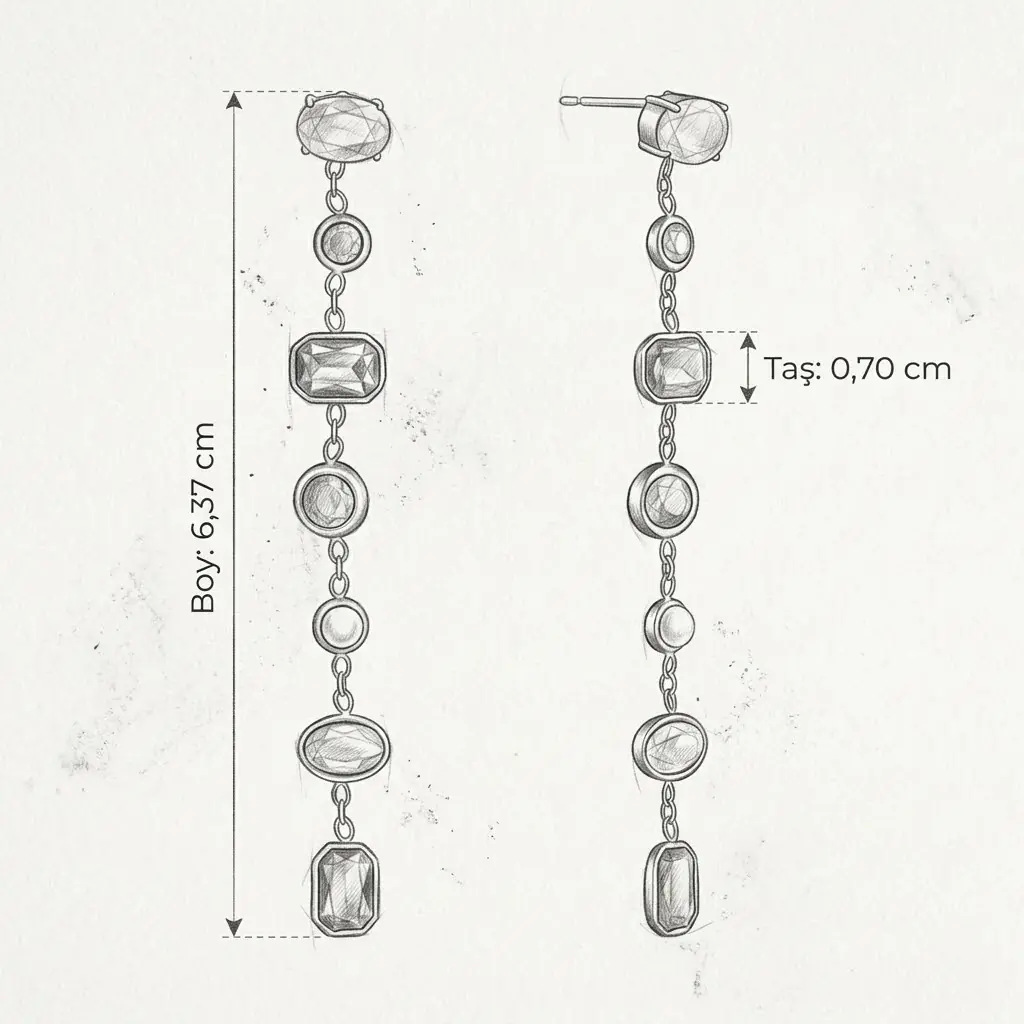 Fuxella Earring | Çelik Küpe 5