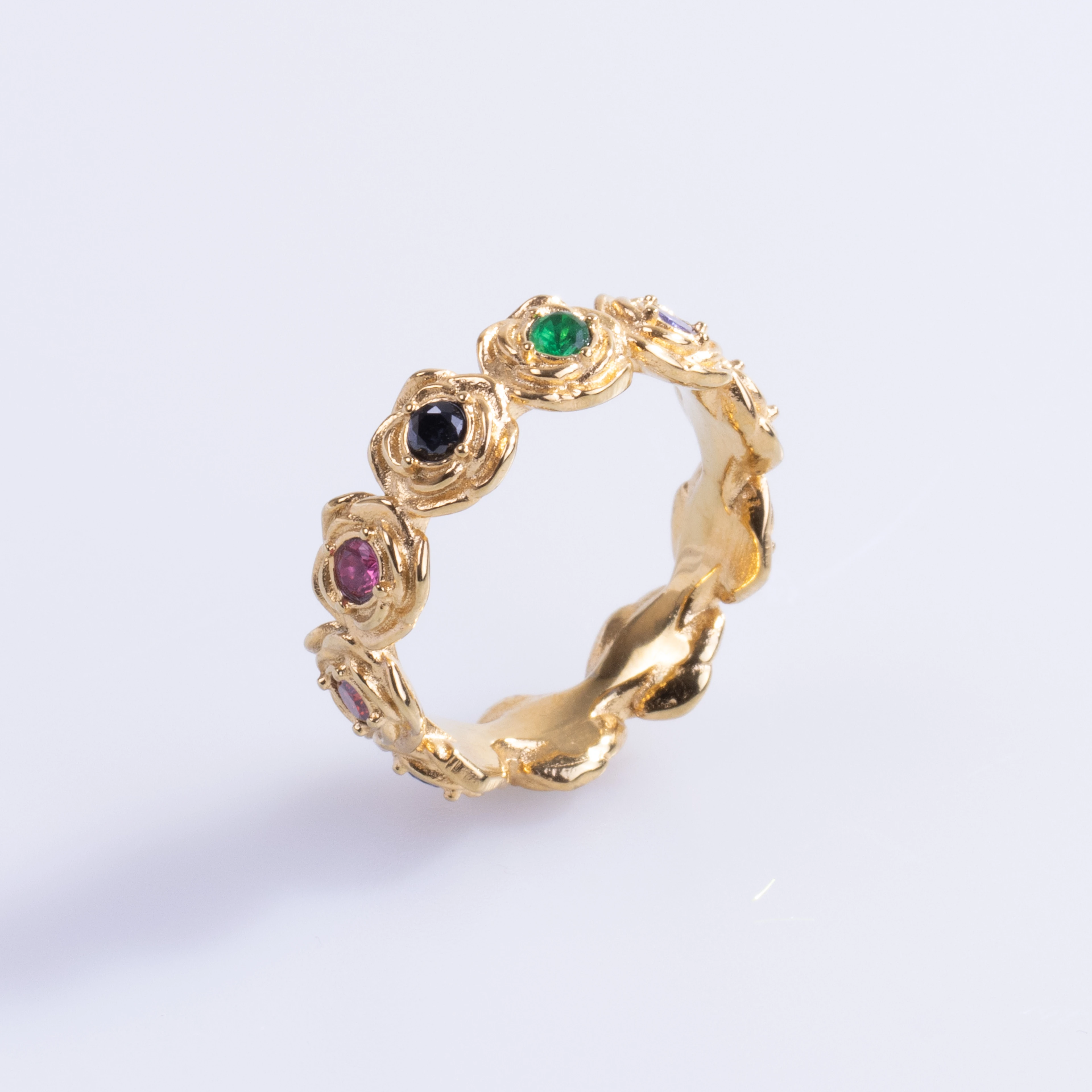 Regal Flora Ring | Çelik Yüzük