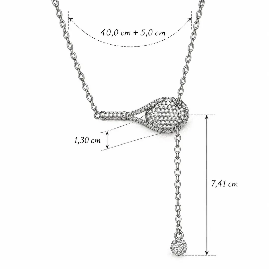 Racquella Necklace | Çelik Kolye 7