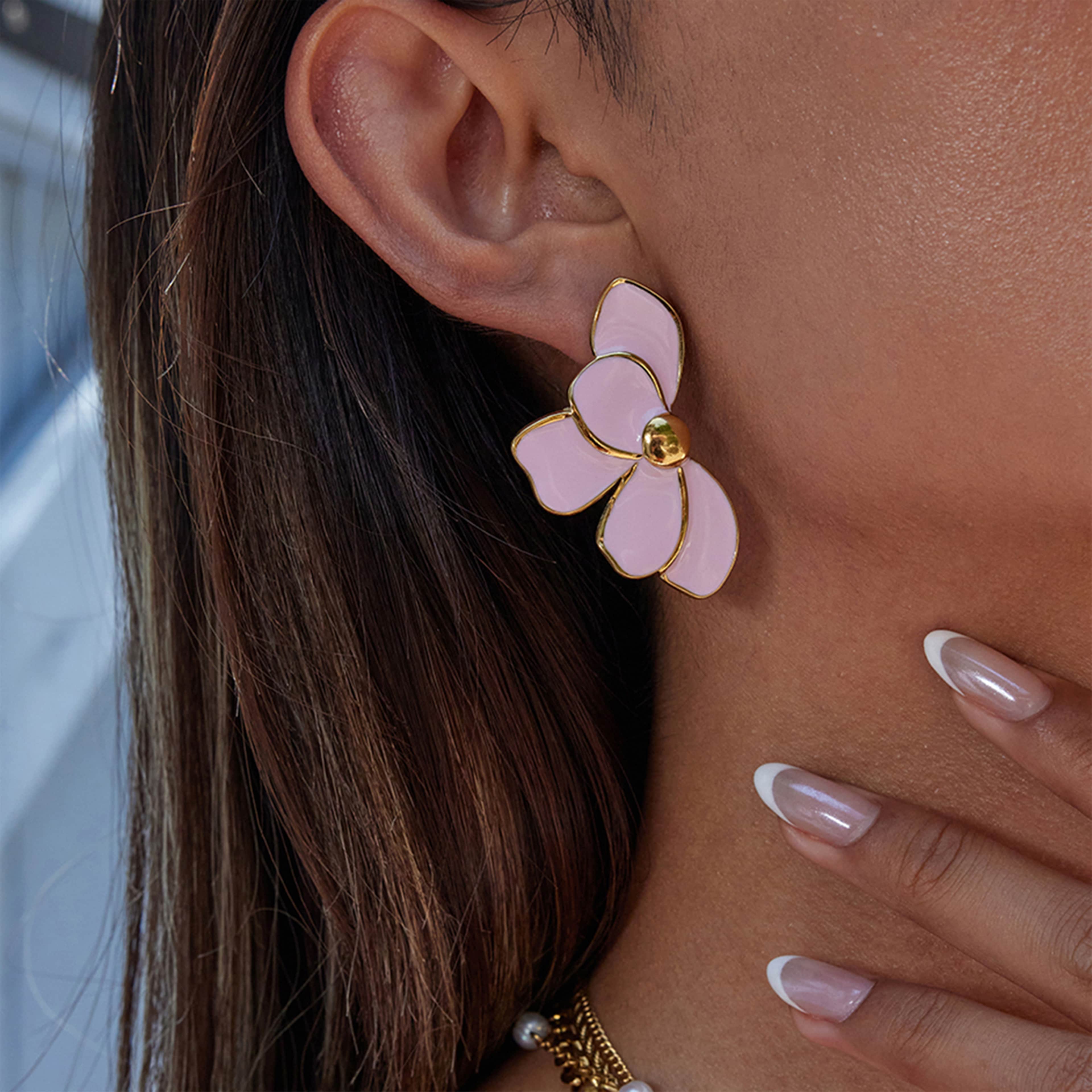 Rosalya Earring | Çelik Küpe