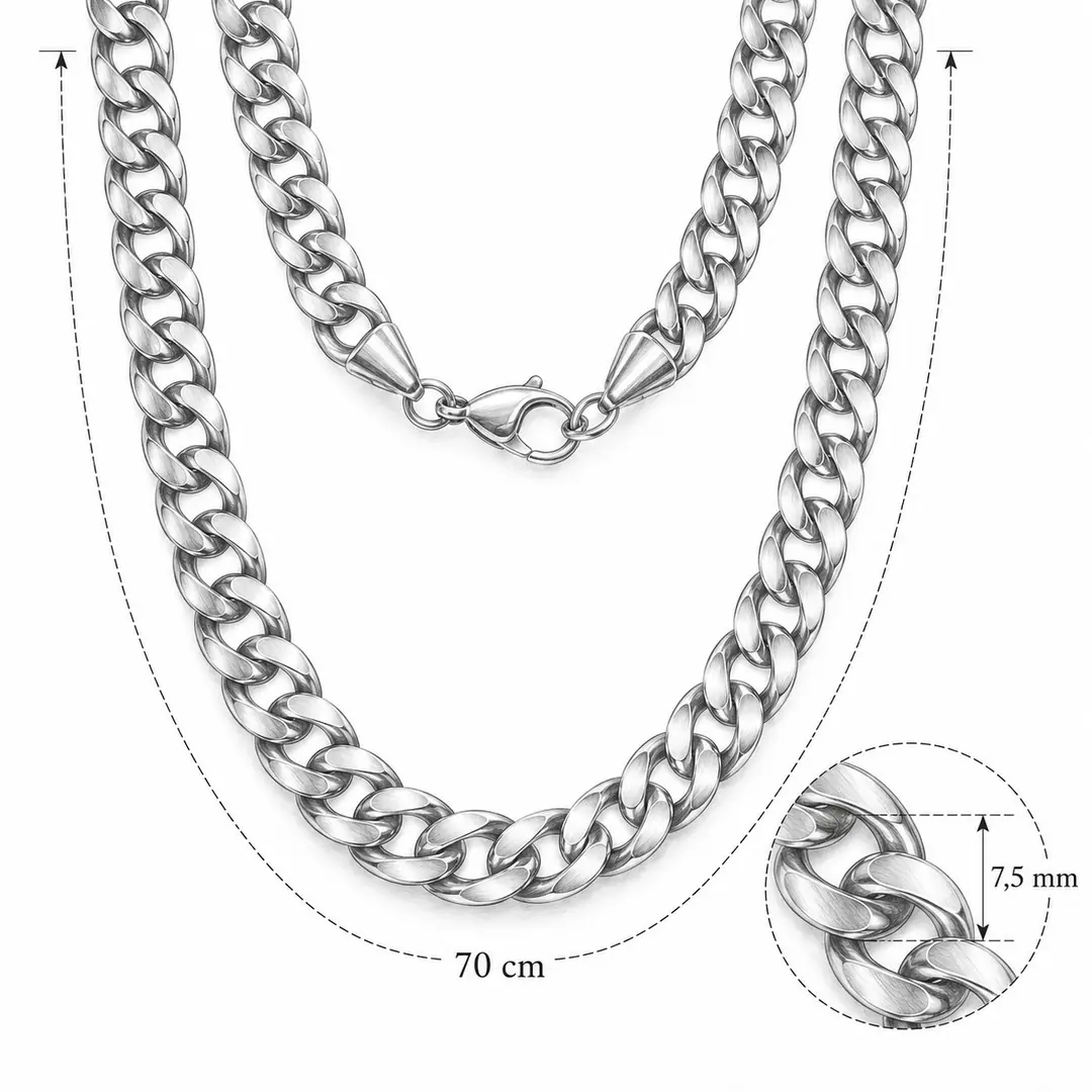 Gurvex Necklace | Erkek Çelik Kolye 3