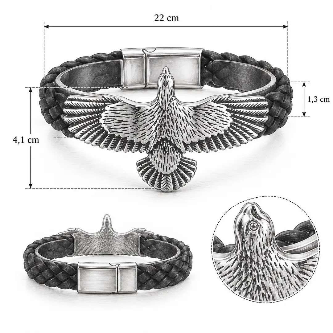 Skyrak Bracelet | Erkek Deri Bileklik 4