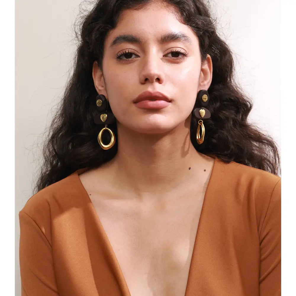 Sahara Earring | Ahşap Küpe 2