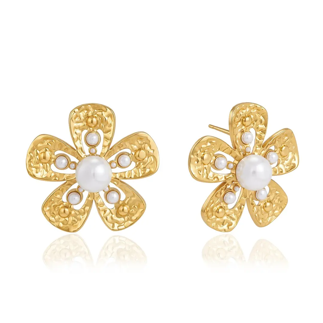 Fleurine Earring | Çelik Küpe