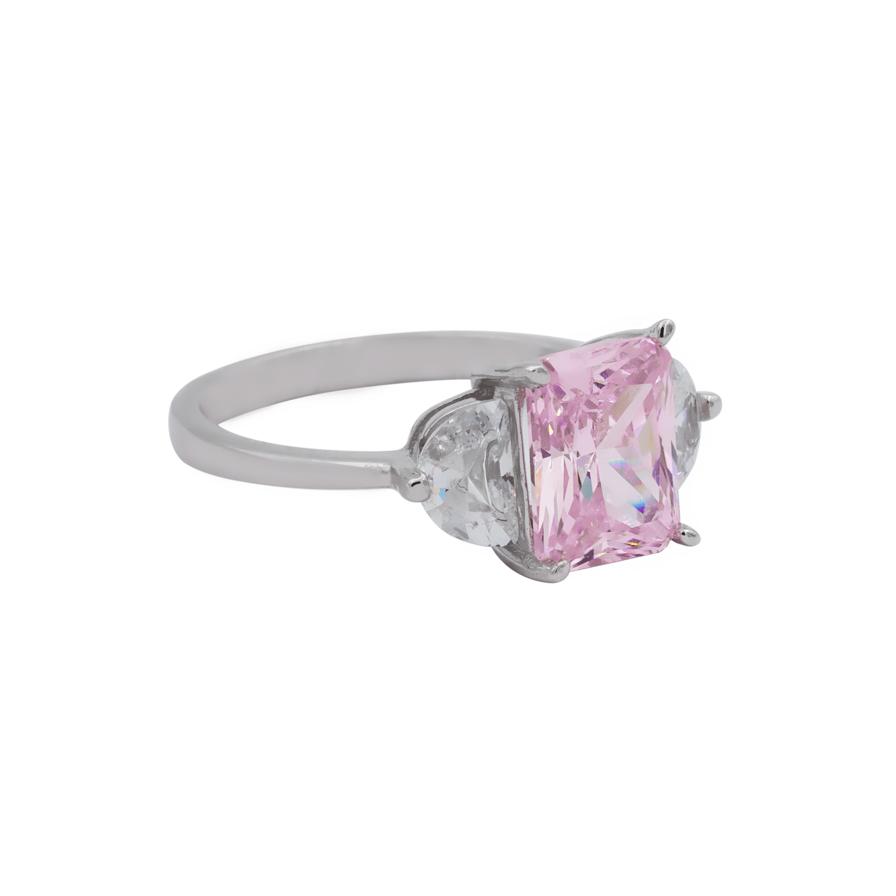 Aurora Pink Ring | Silver Kadın Yüzük