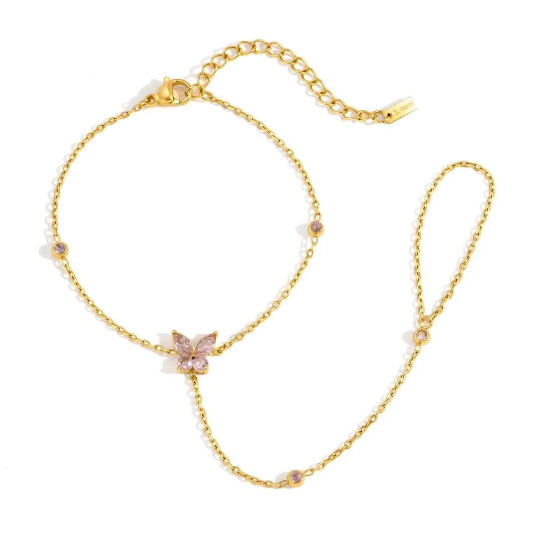 Farfalina Hand Chain | Çelik El Zinciri