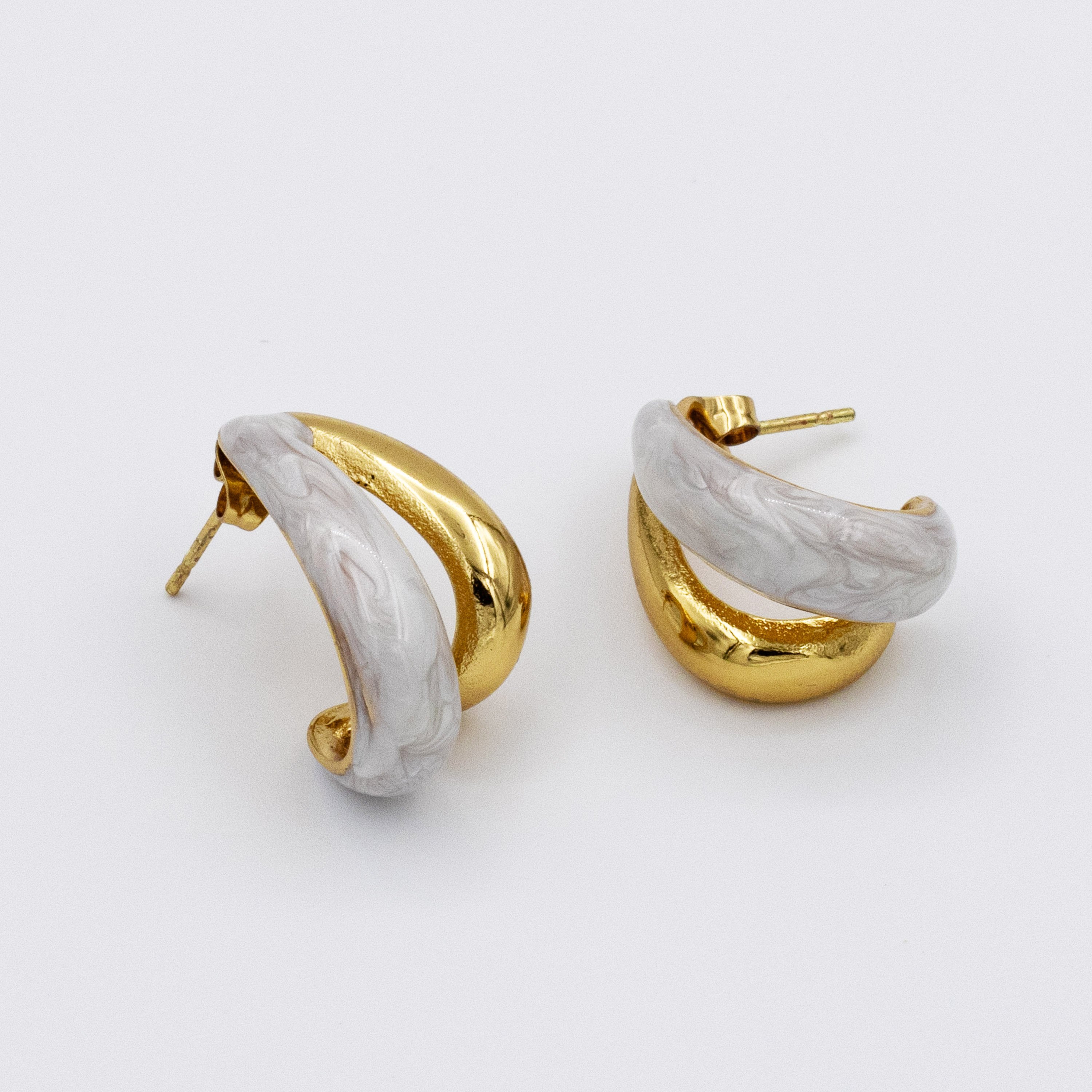 Marble Twist Earrings | Küpe