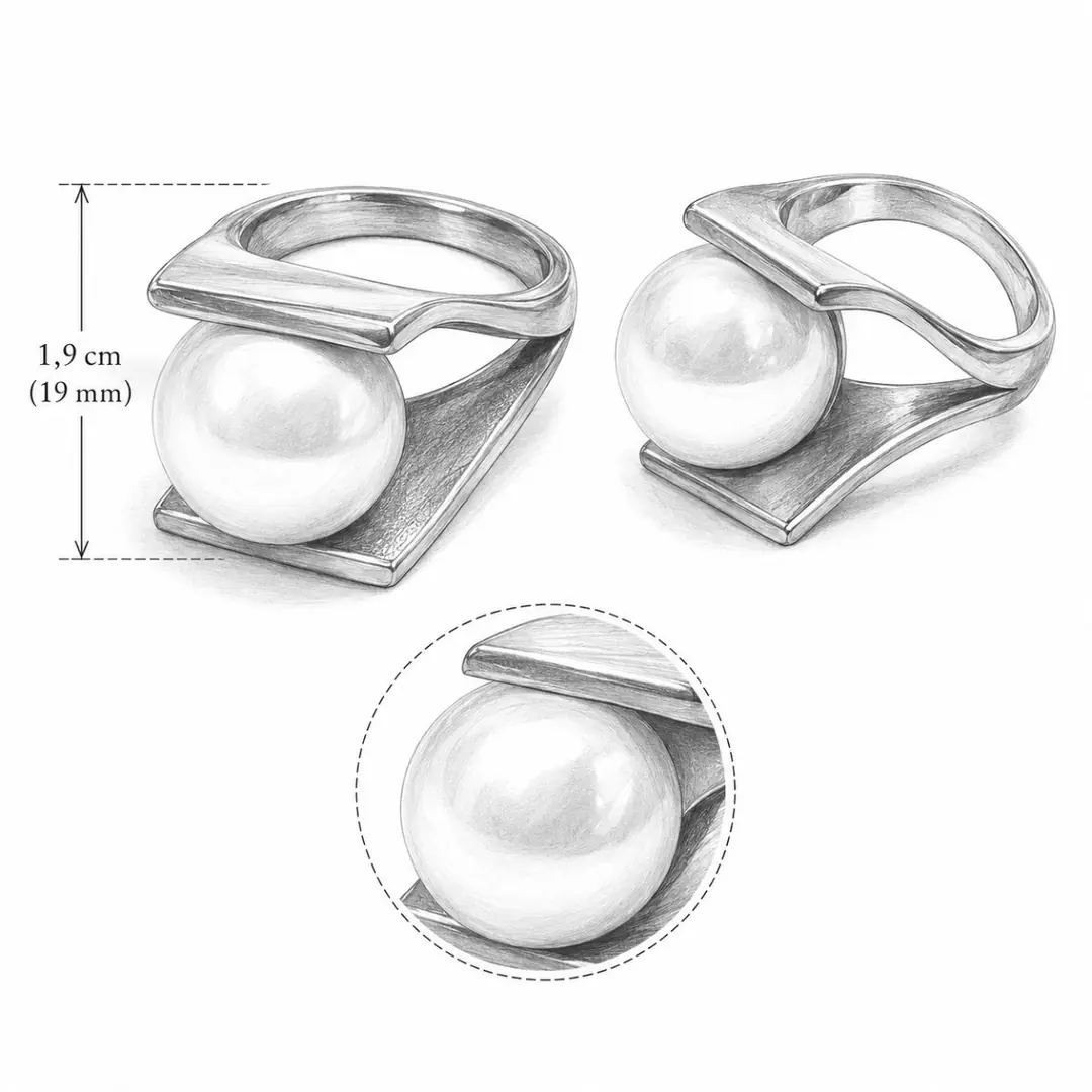 Evrabelle Ring | Çelik Yüzük 4