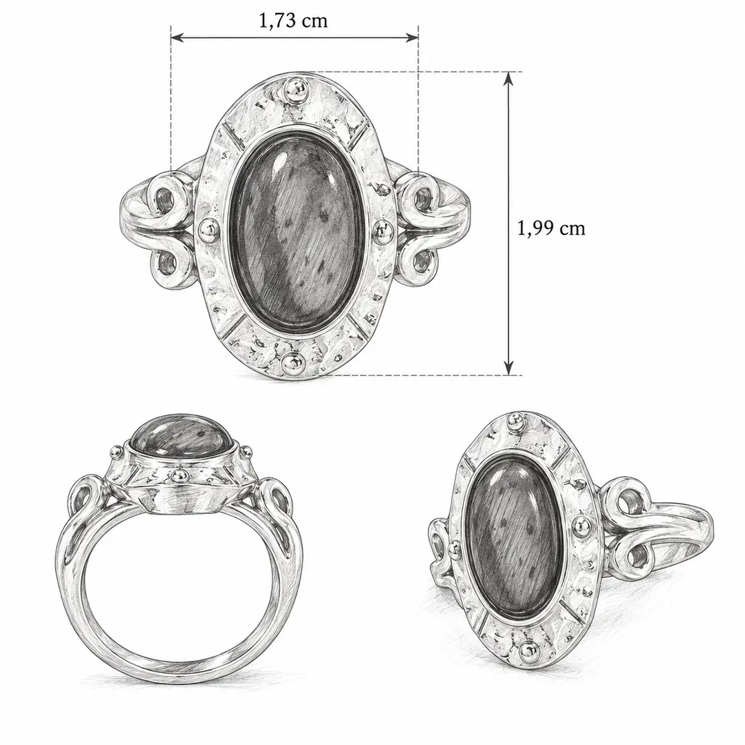 Castagna Ring | Çelik Yüzük 8