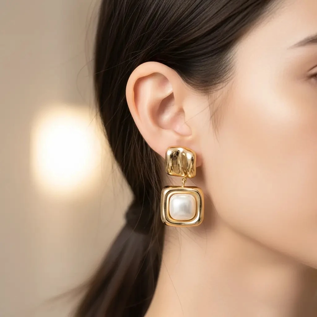 Veloria Earring | Çelik Küpe