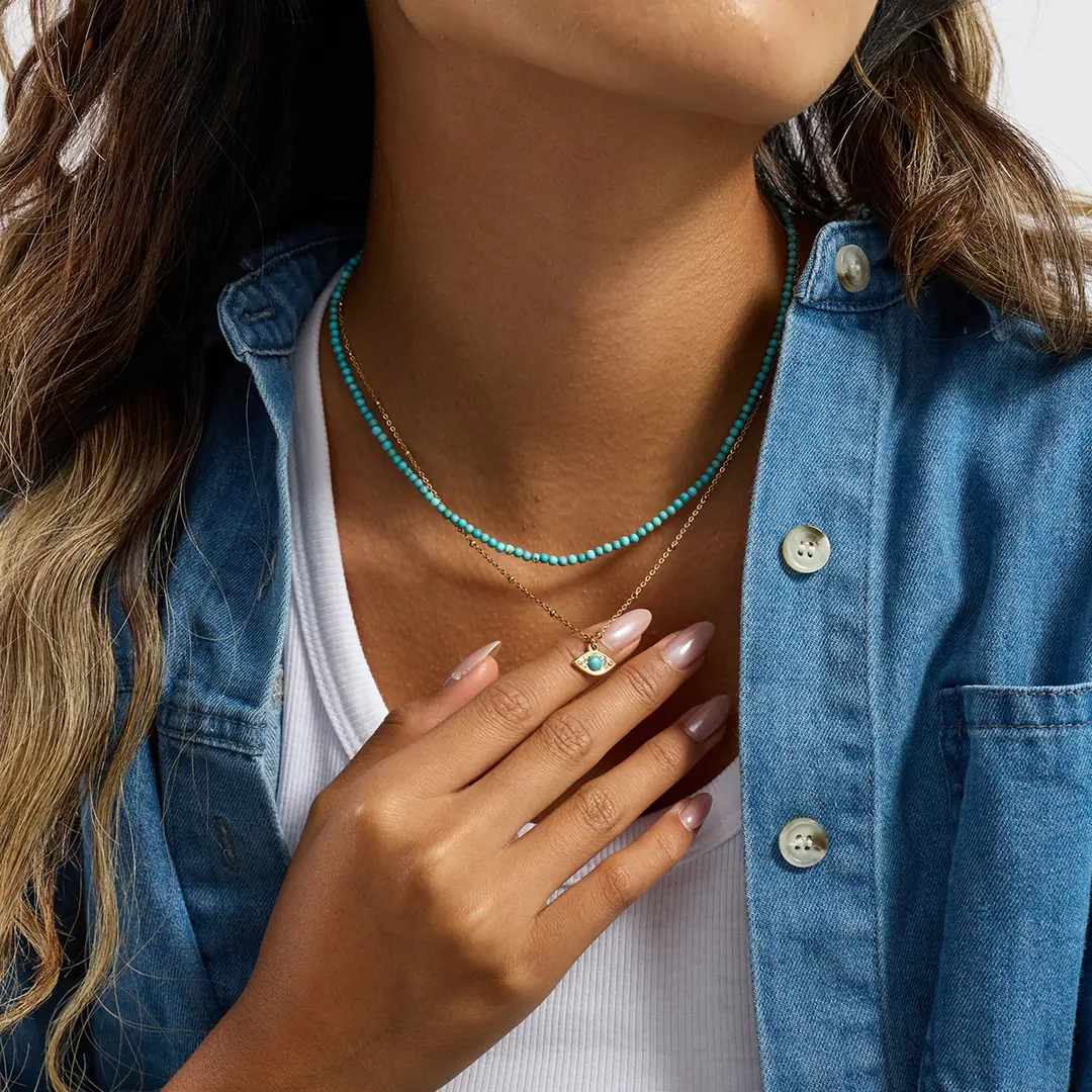 Occhiara Necklace | Boncuklu Kolye 7