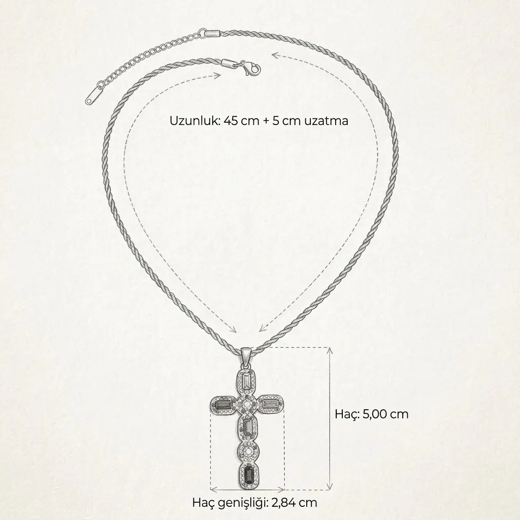 Crucella Necklace | Çelik Kolye 6