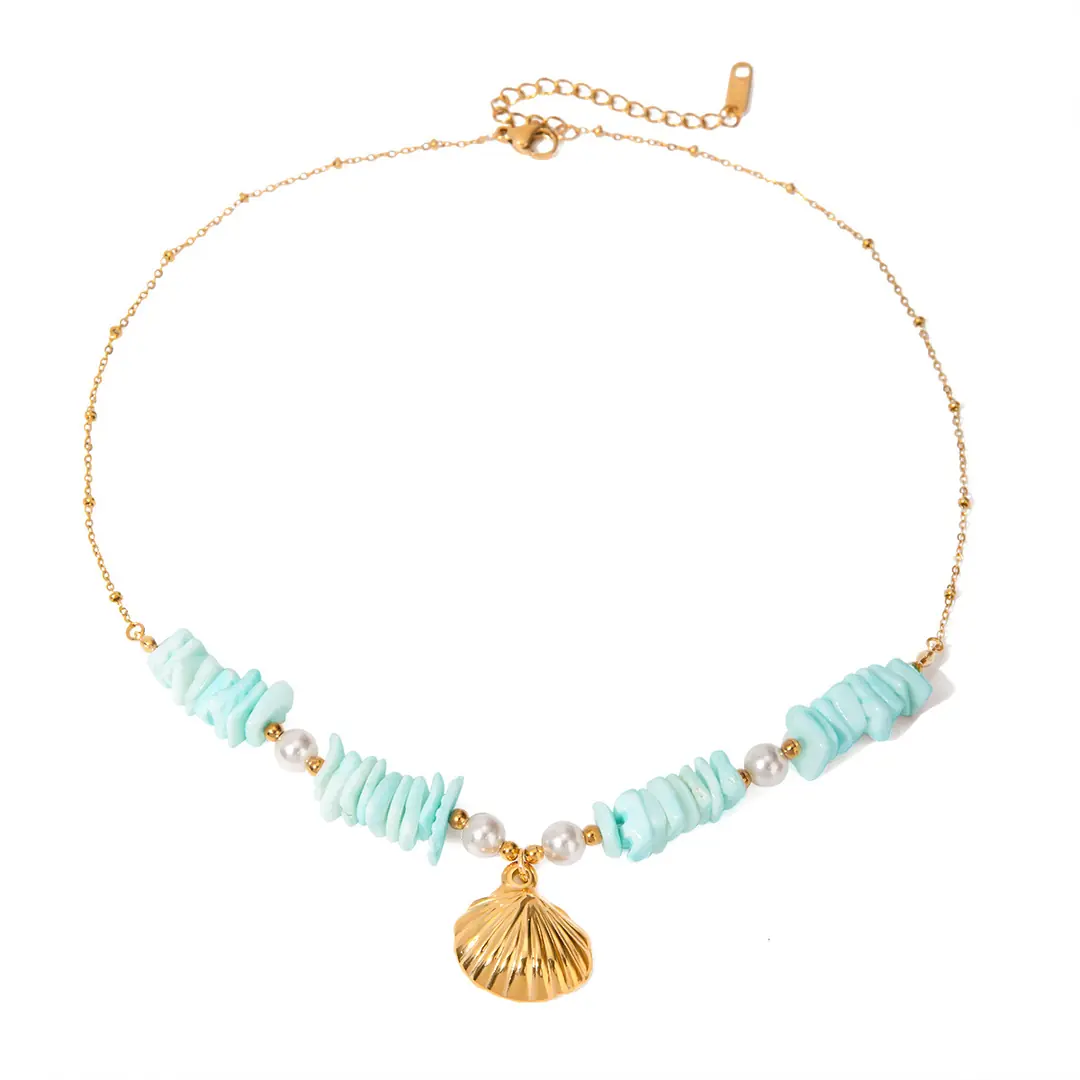 Riviera Mint Necklace | Kabuklu Kolye