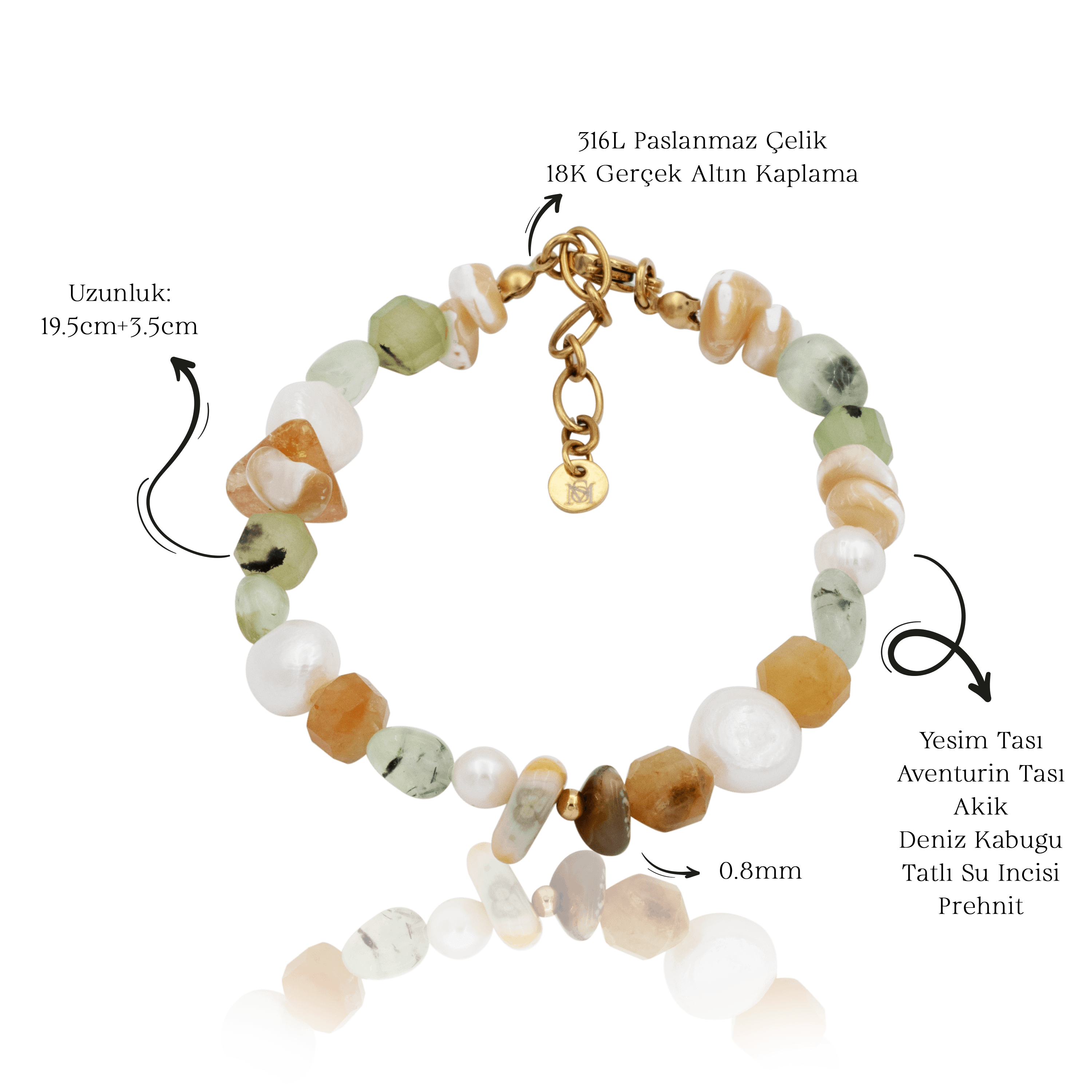 Liora Bracelet | Doğal Taş Bileklik