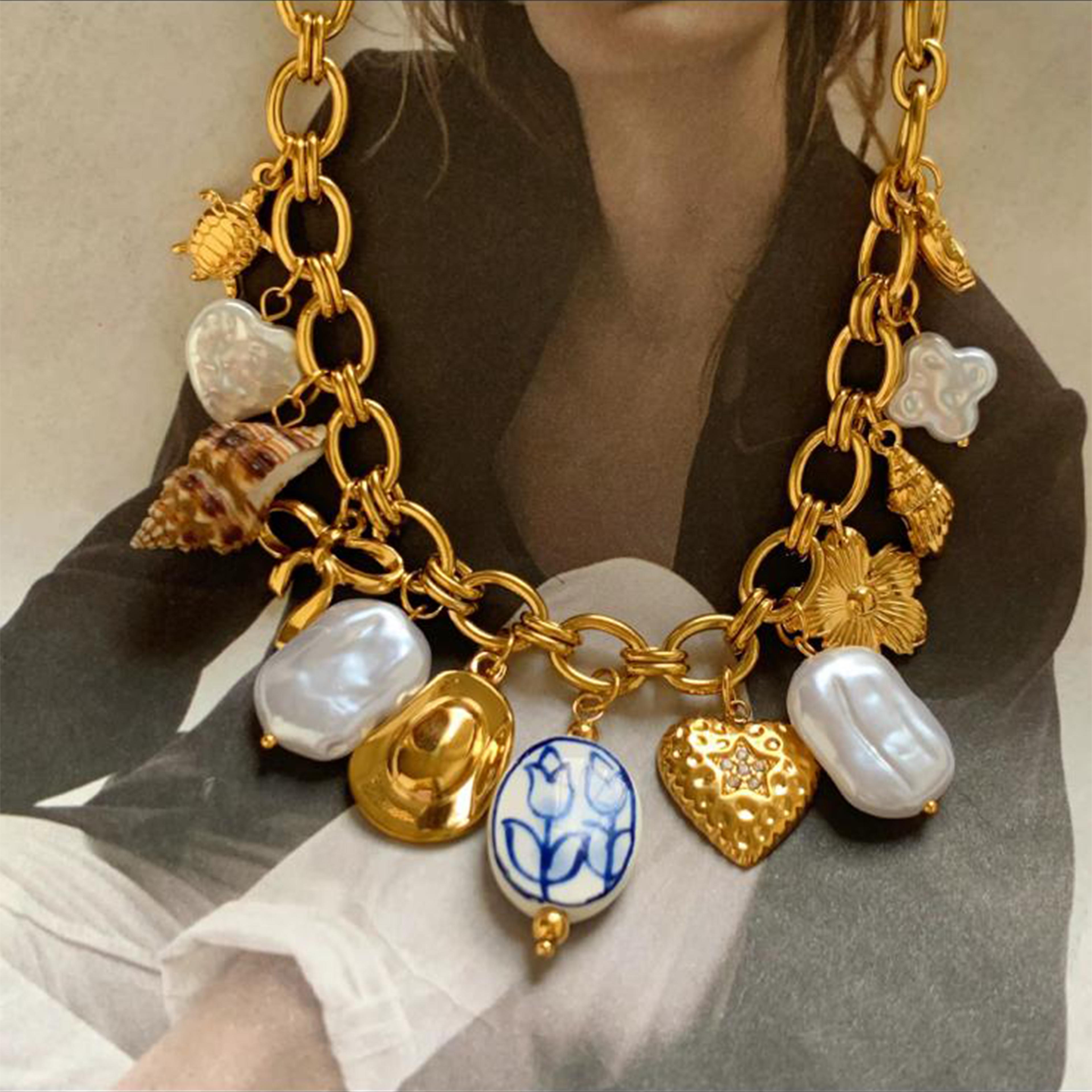  Coralia Necklace | Çelik Kolye