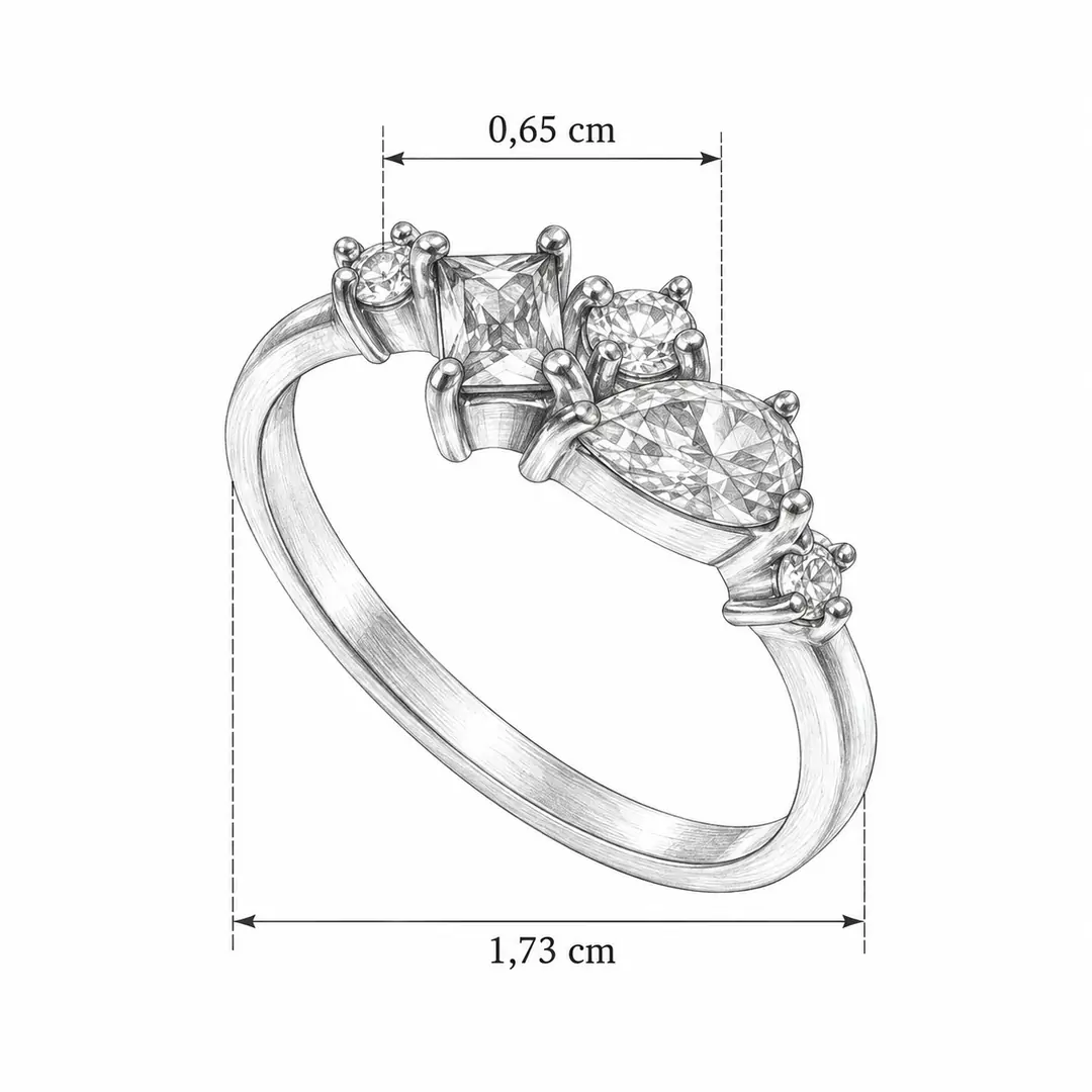 Oceanina Ring | Çelik Yüzük 5