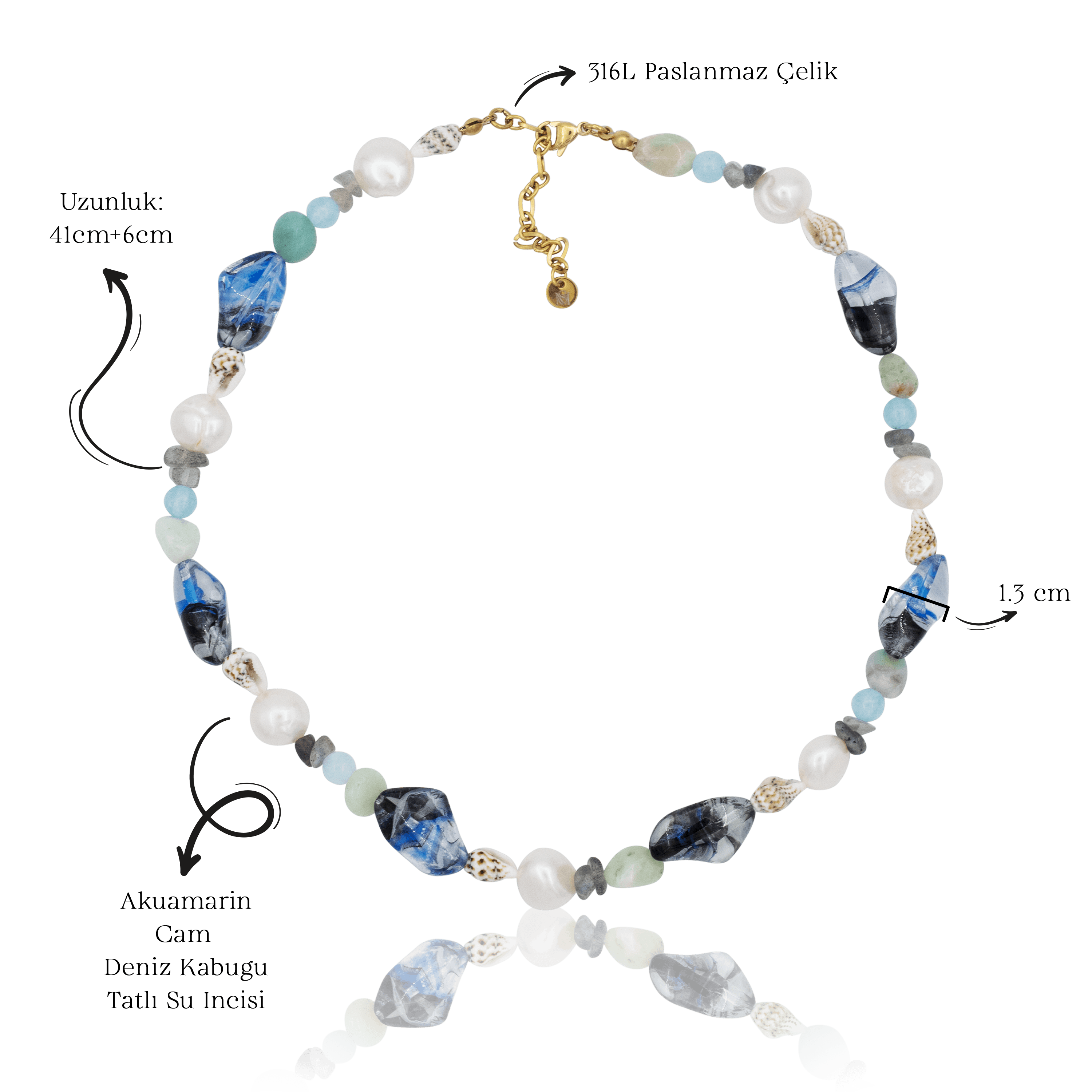 Lyra Necklace | Doğal Taş Kolye