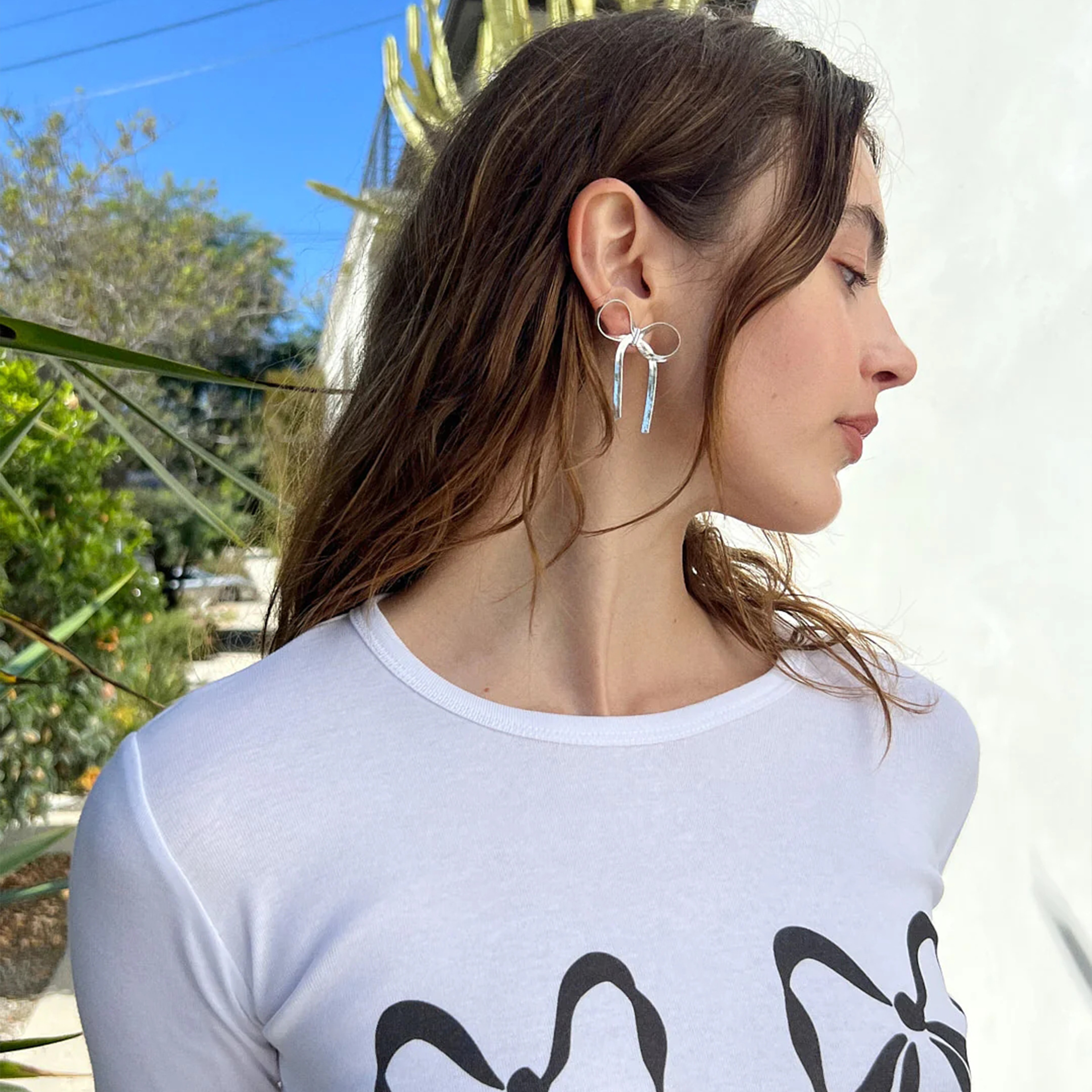 Lacine Earring | Çelik Küpe