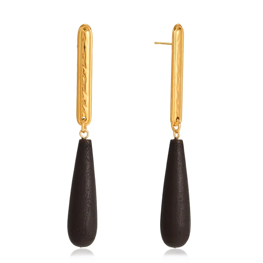 Ebenora Earring | Çelik Küpe