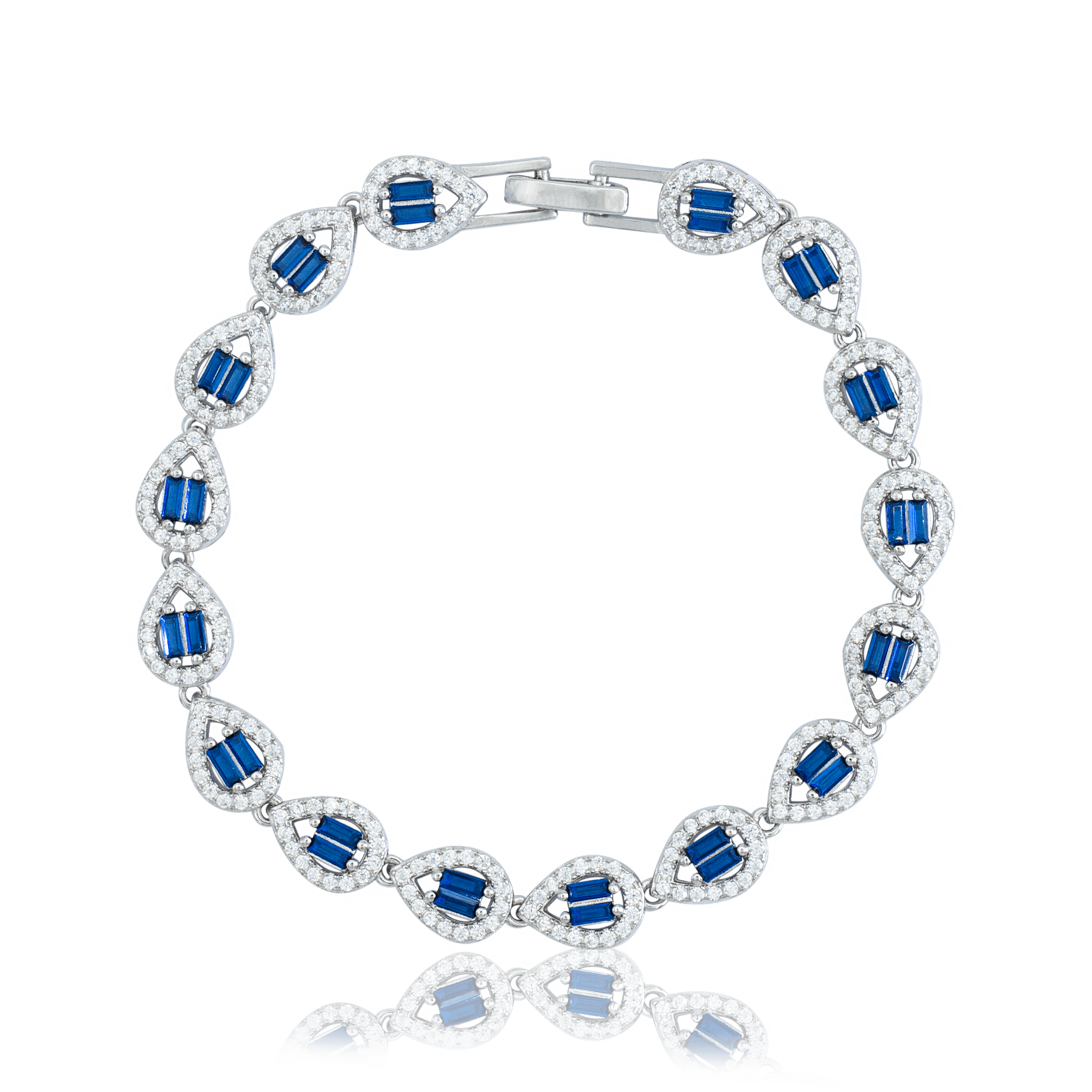 Sapphire Drop Bracelet | Silver Kadın Bileklik