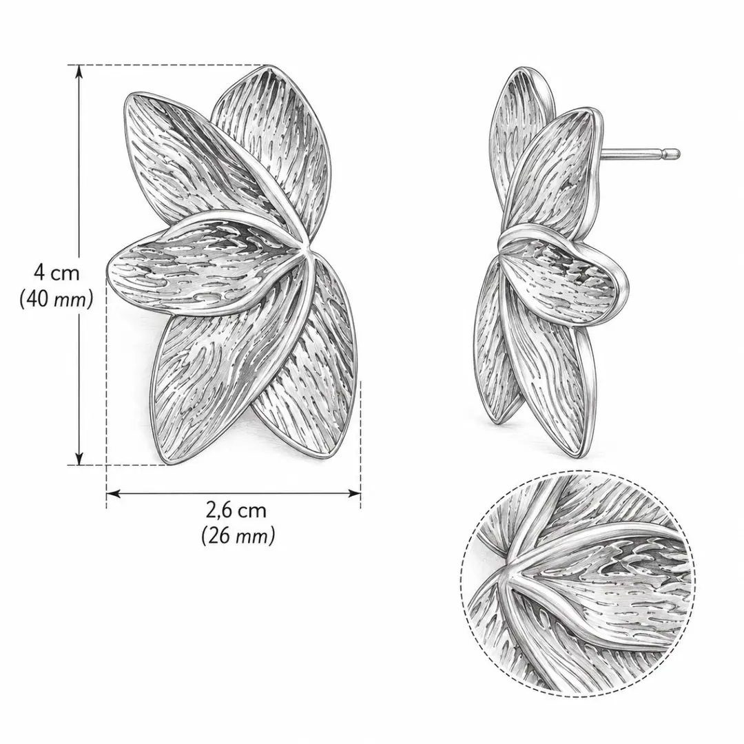 Zephlune Earring | Çelik Küpe 4