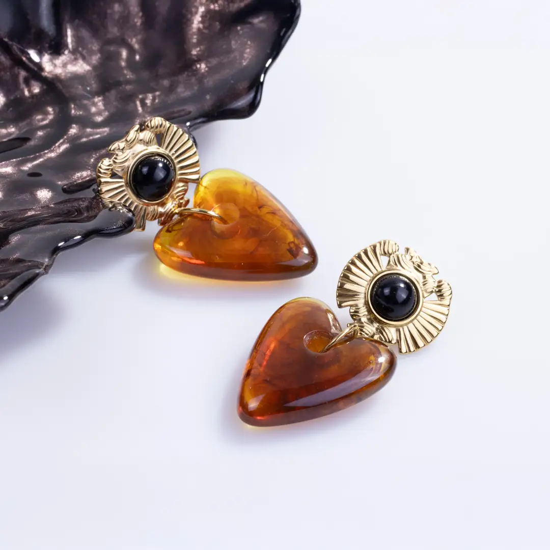 Amberia Earring | Çelik Küpe 4