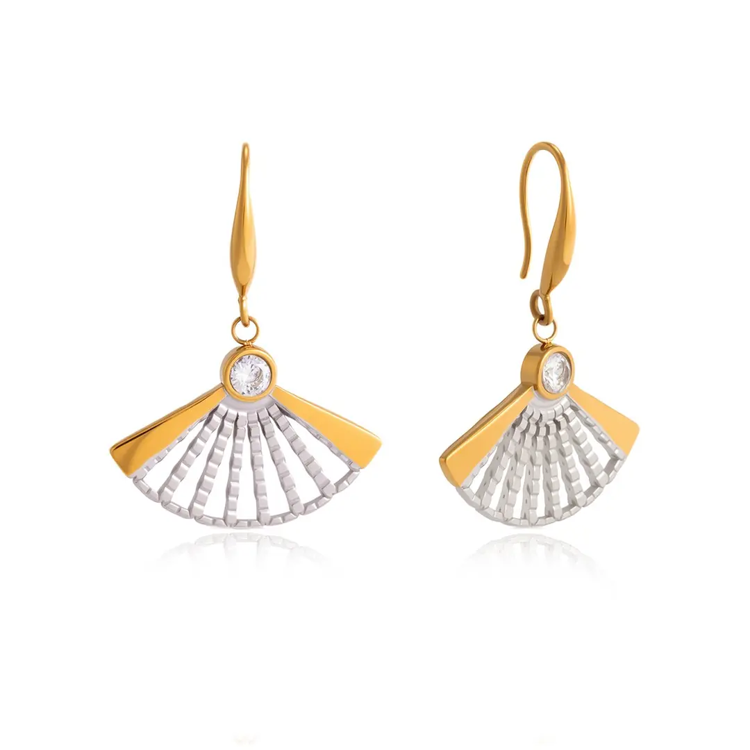 Ventaglia Earring | Çelik Küpe