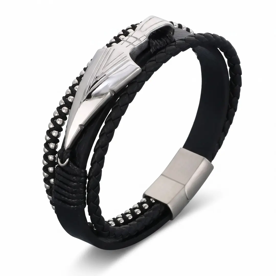 Strelon Bracelet | Erkek Deri Bileklik