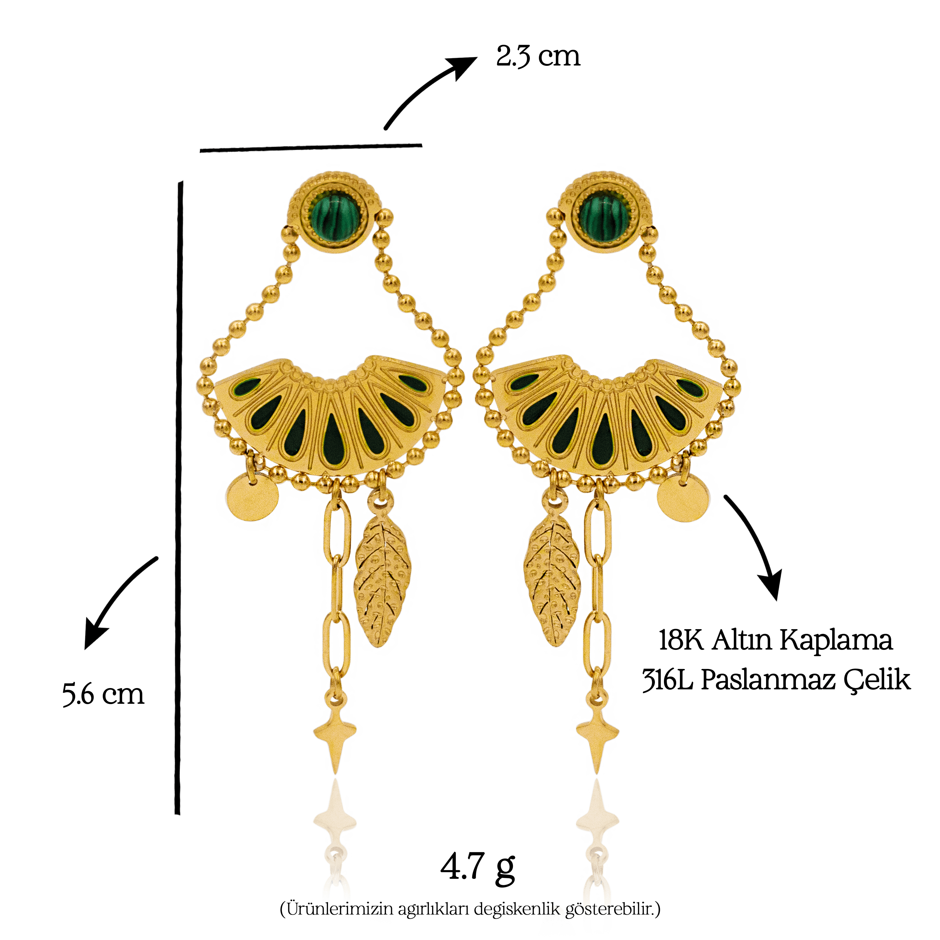 Zafira Sun Earrings | Küpe
