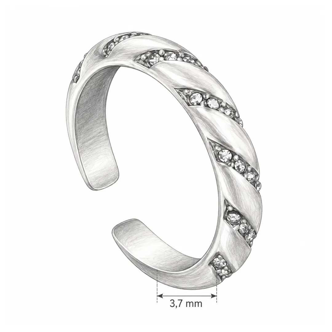 Ondyra Ring | Çelik Yüzük 3