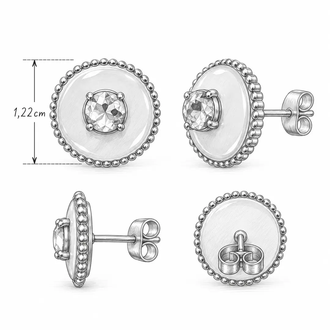 Fioralba Earring | Çelik Küpe 3