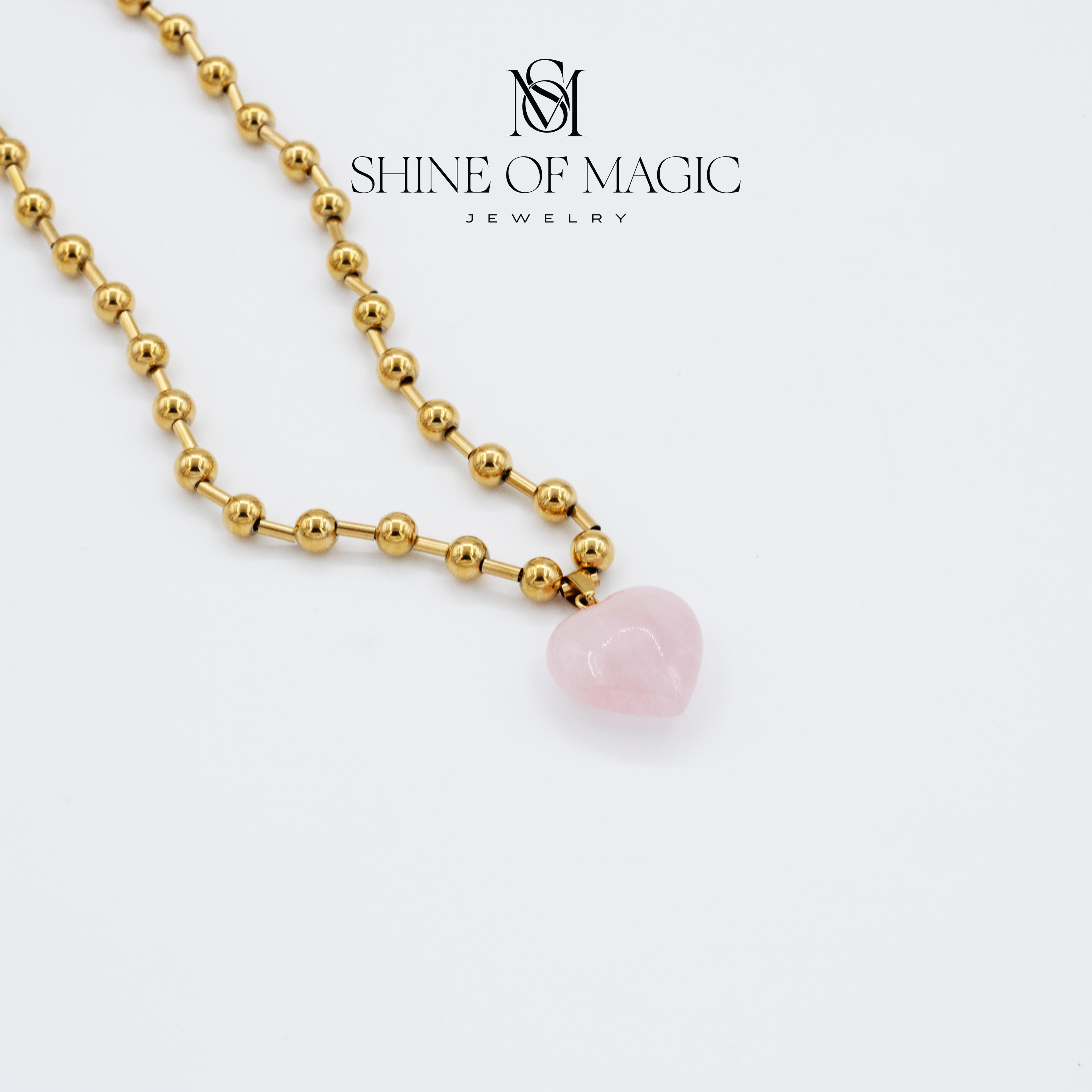 Moonlit Gem Necklace | Çelik Kolye