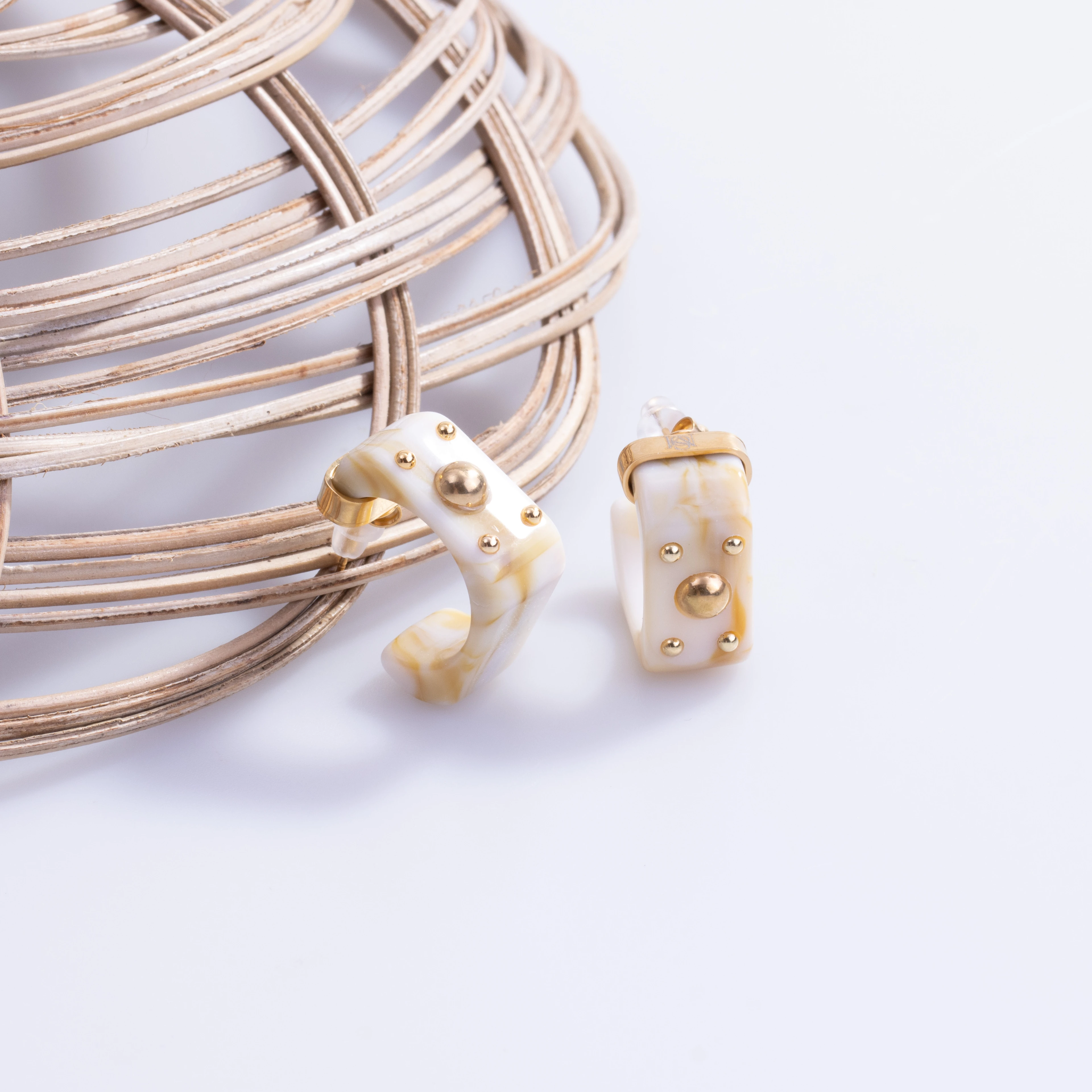 Pearmira Earring | Çelik Küpe