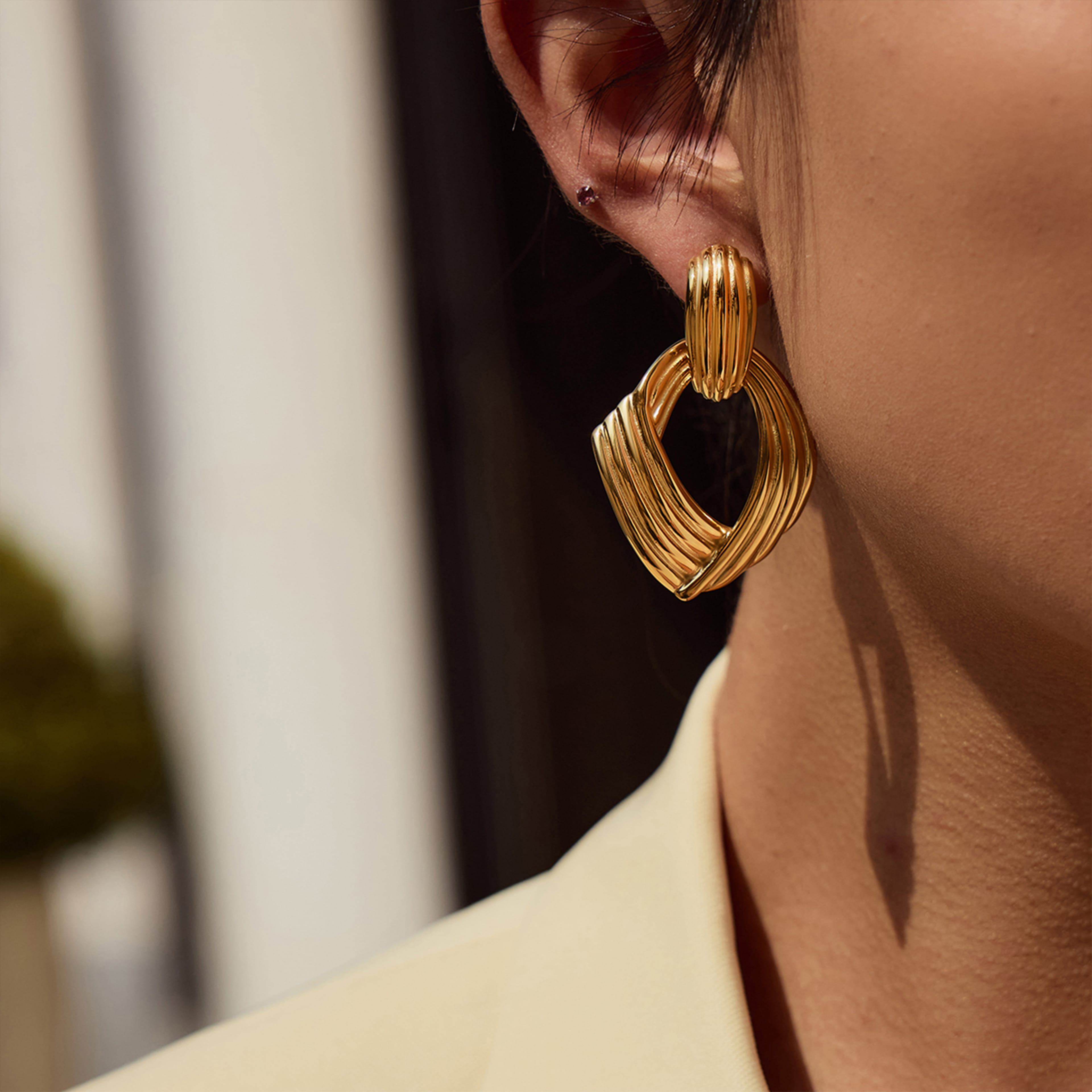 Serena Earring | Çelik Küpe