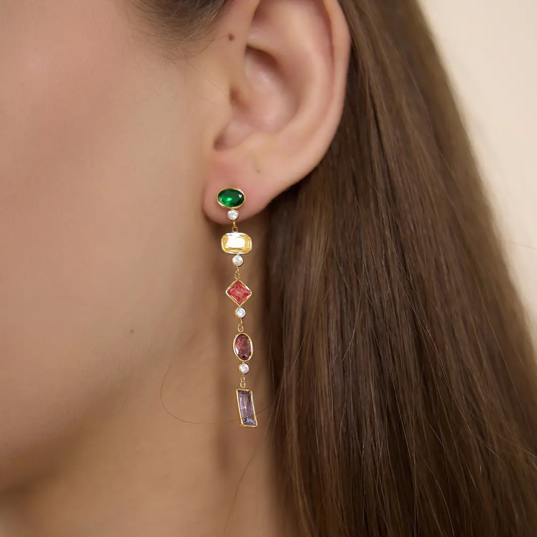 Mosaira Earring | Çelik Küpe 2