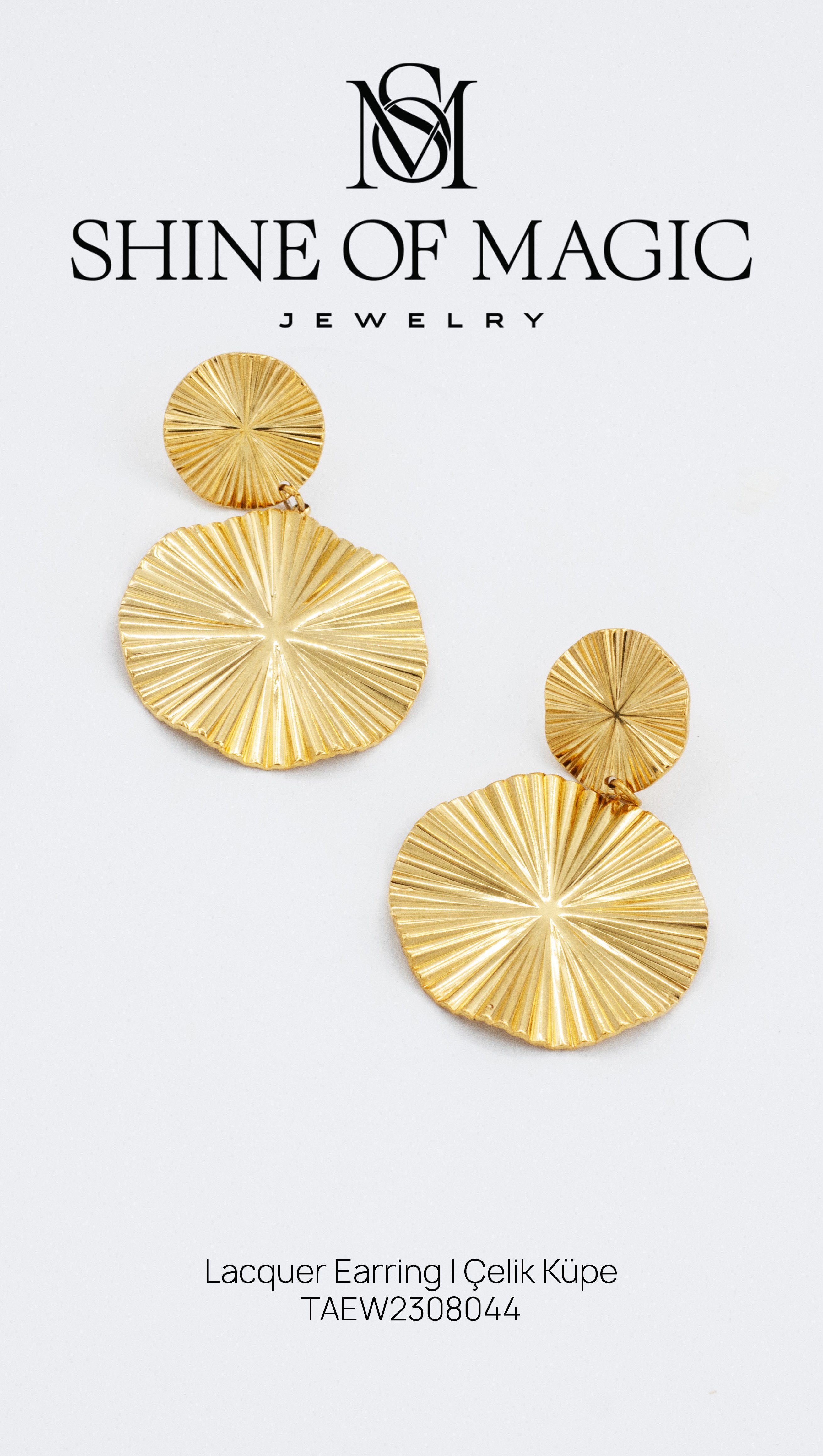 Lacquer Earring | Çelik Küpe