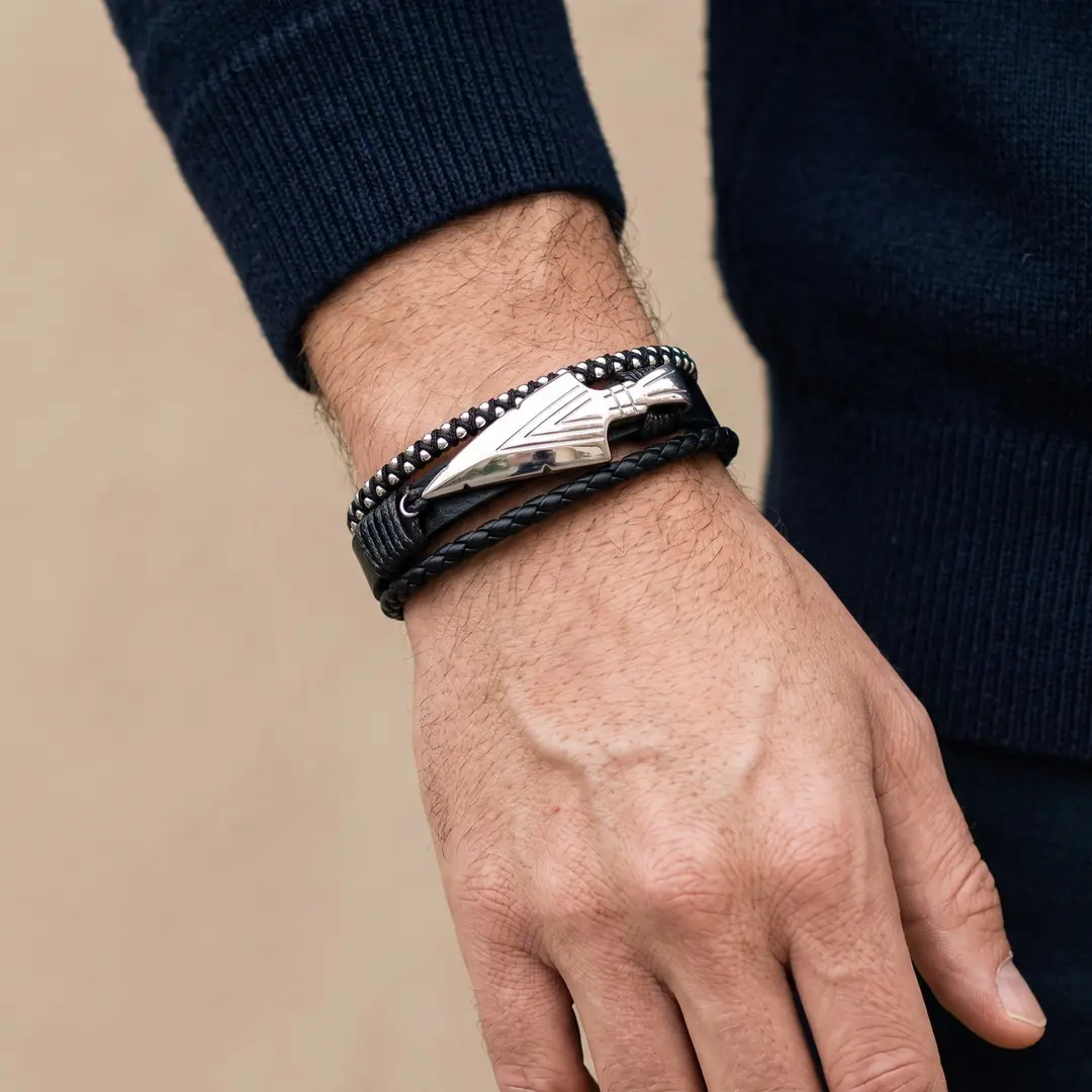Strelon Bracelet | Erkek Deri Bileklik 2