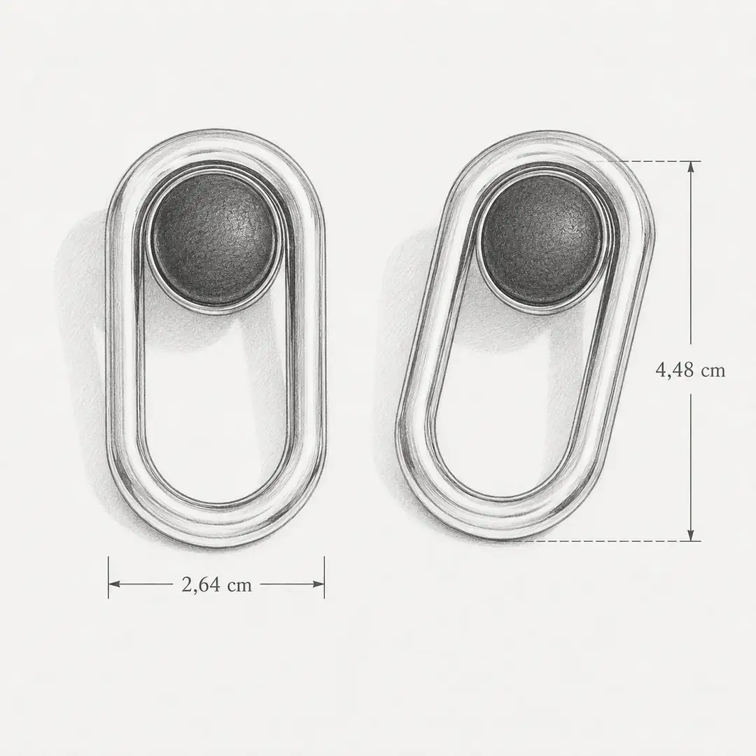 Iponies Earring | Çelik Küpe 6