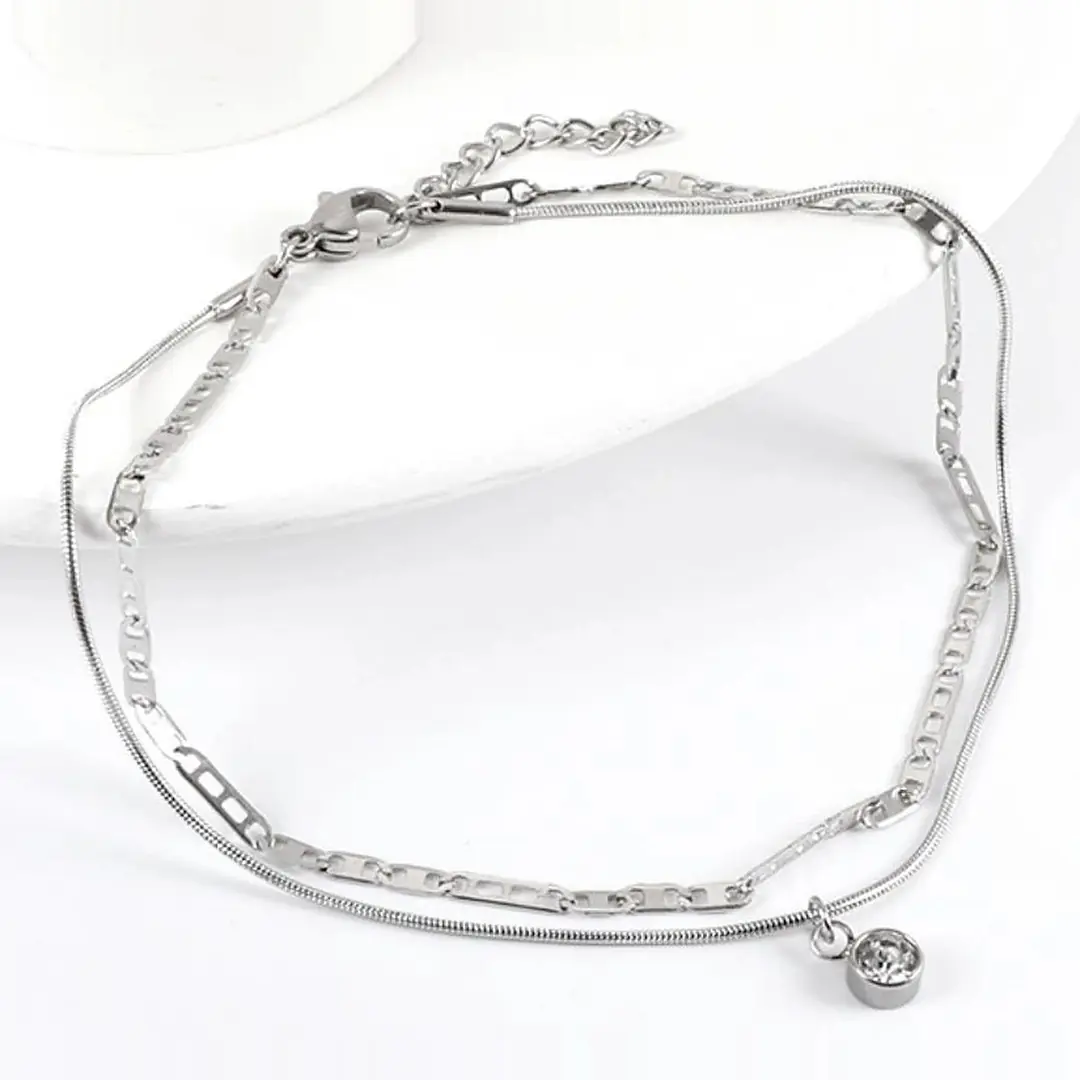Lirvena Anklet | Çelik HalHal