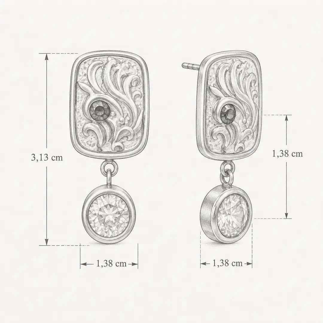 Osomi Earring | Çelik Küpe 4