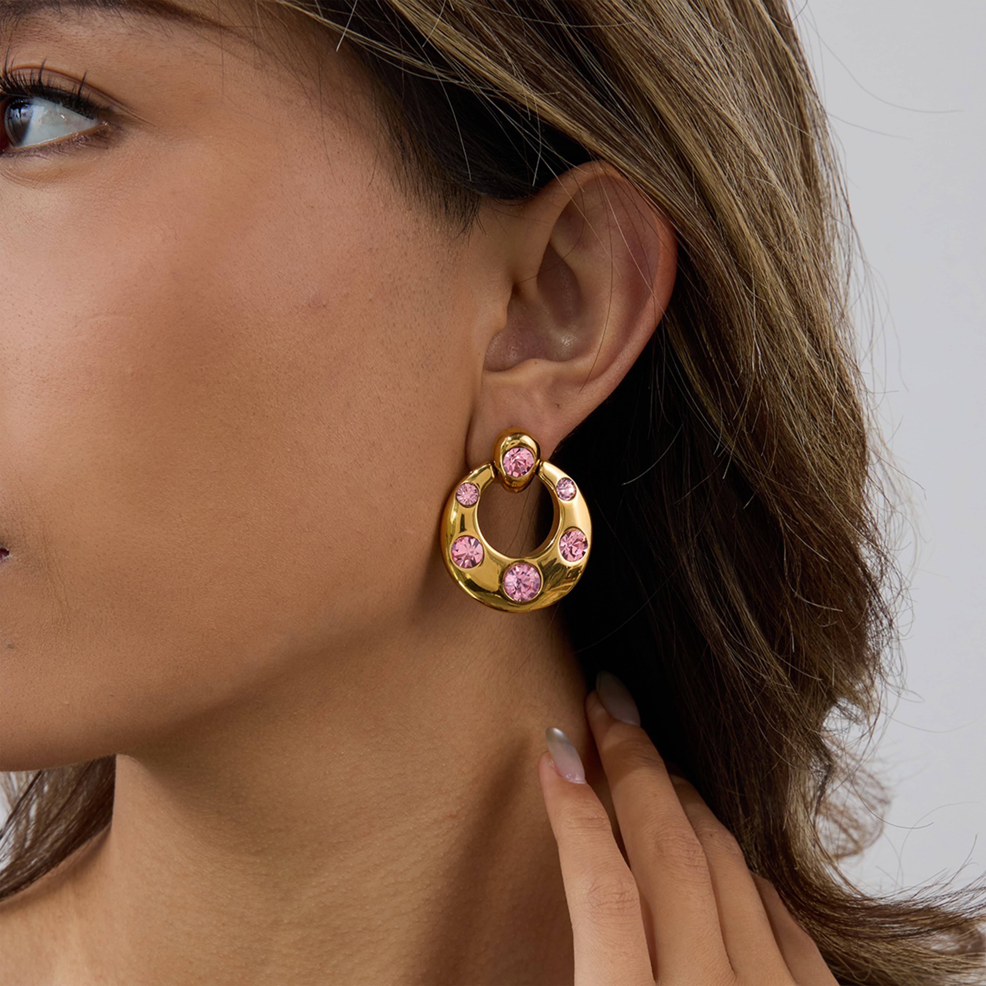  Lunera Earring | Çelik Küpe