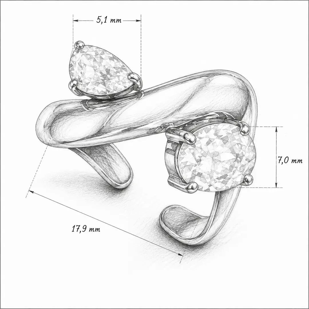 Laroine Ring | Çelik Yüzük 5